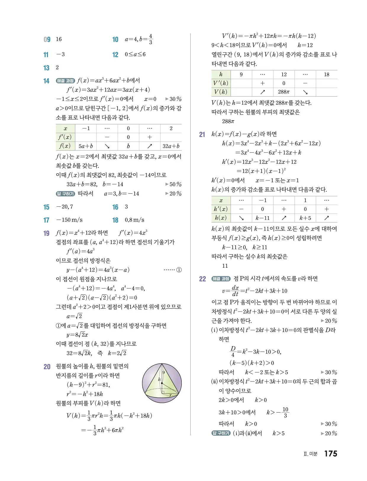 미래엔 미적분 1 답지 623p