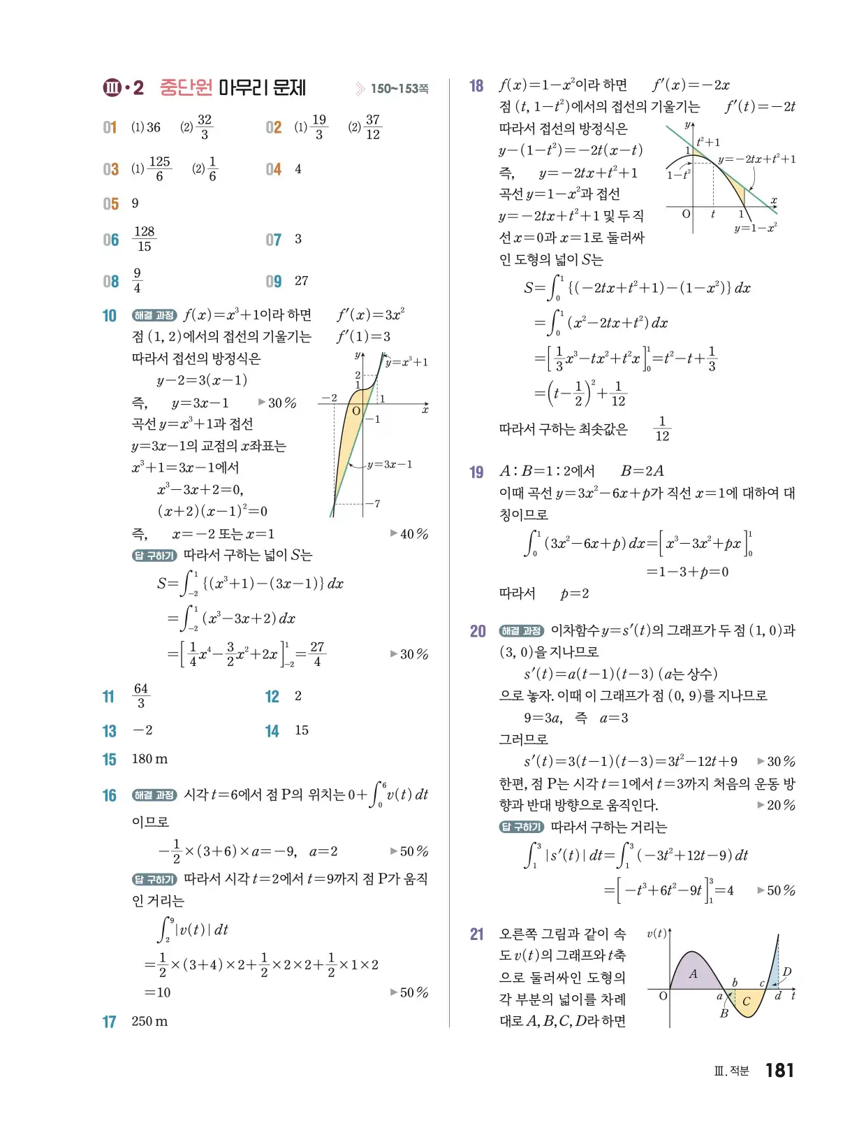 미래엔 미적분 1 답지 617p