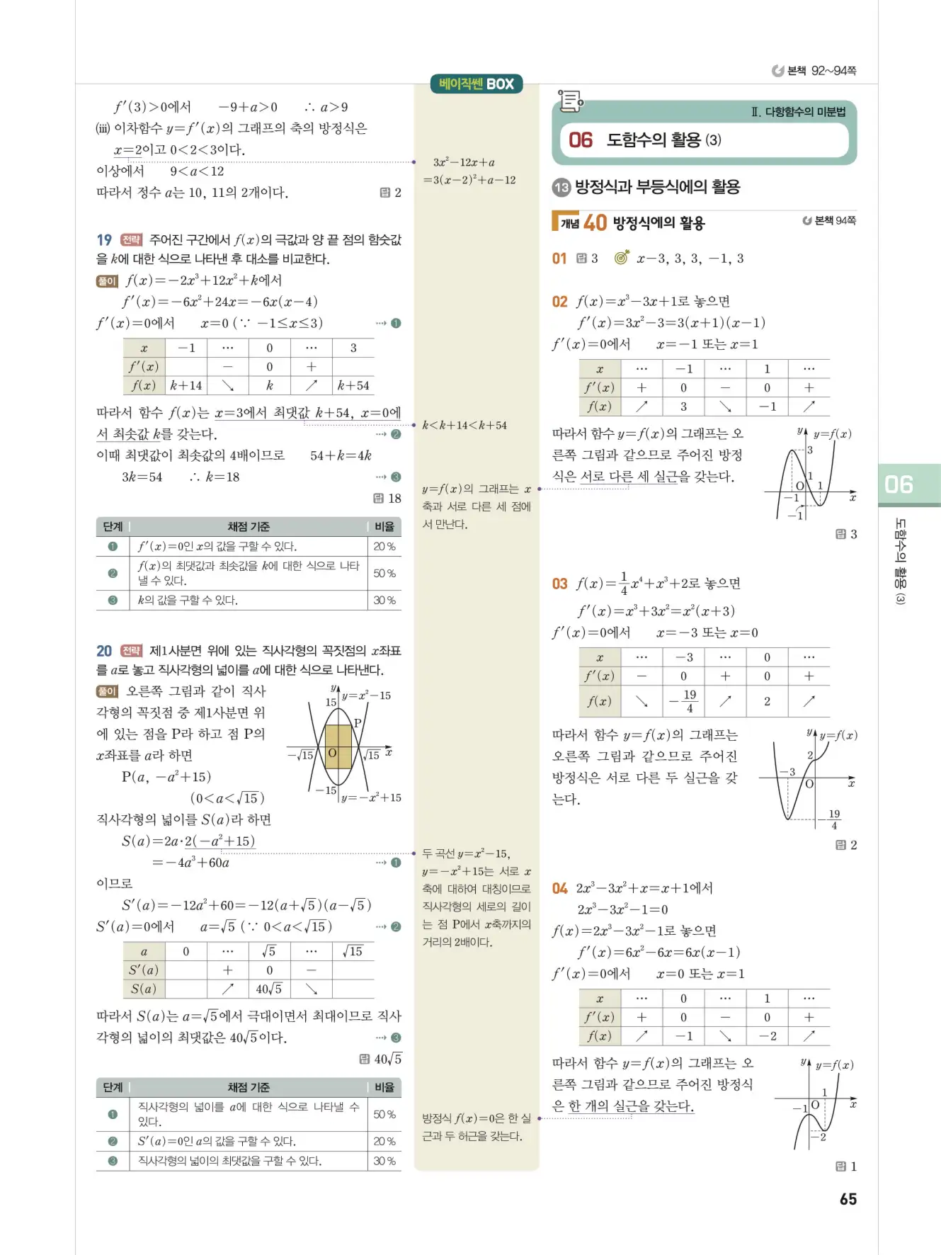 베이직쎈미적분1답지 65페이지