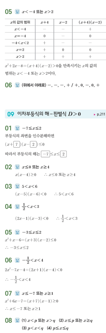 수력충전 공통수학1 답지 225