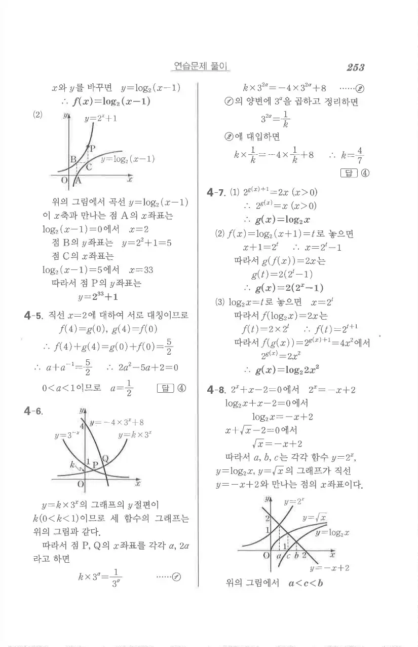 기본 수학의 정석 대수 답지 11페이지