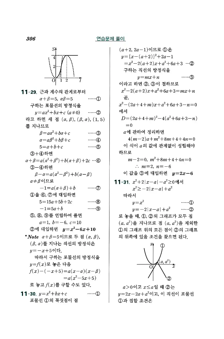 실력정석 공통수학2 답지 연습문제해설 58