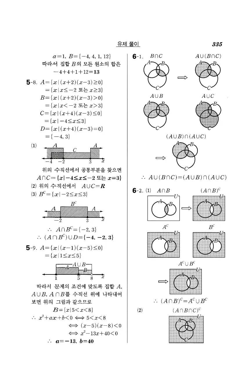 실력정석 공통수학2 답지 유제풀이 17