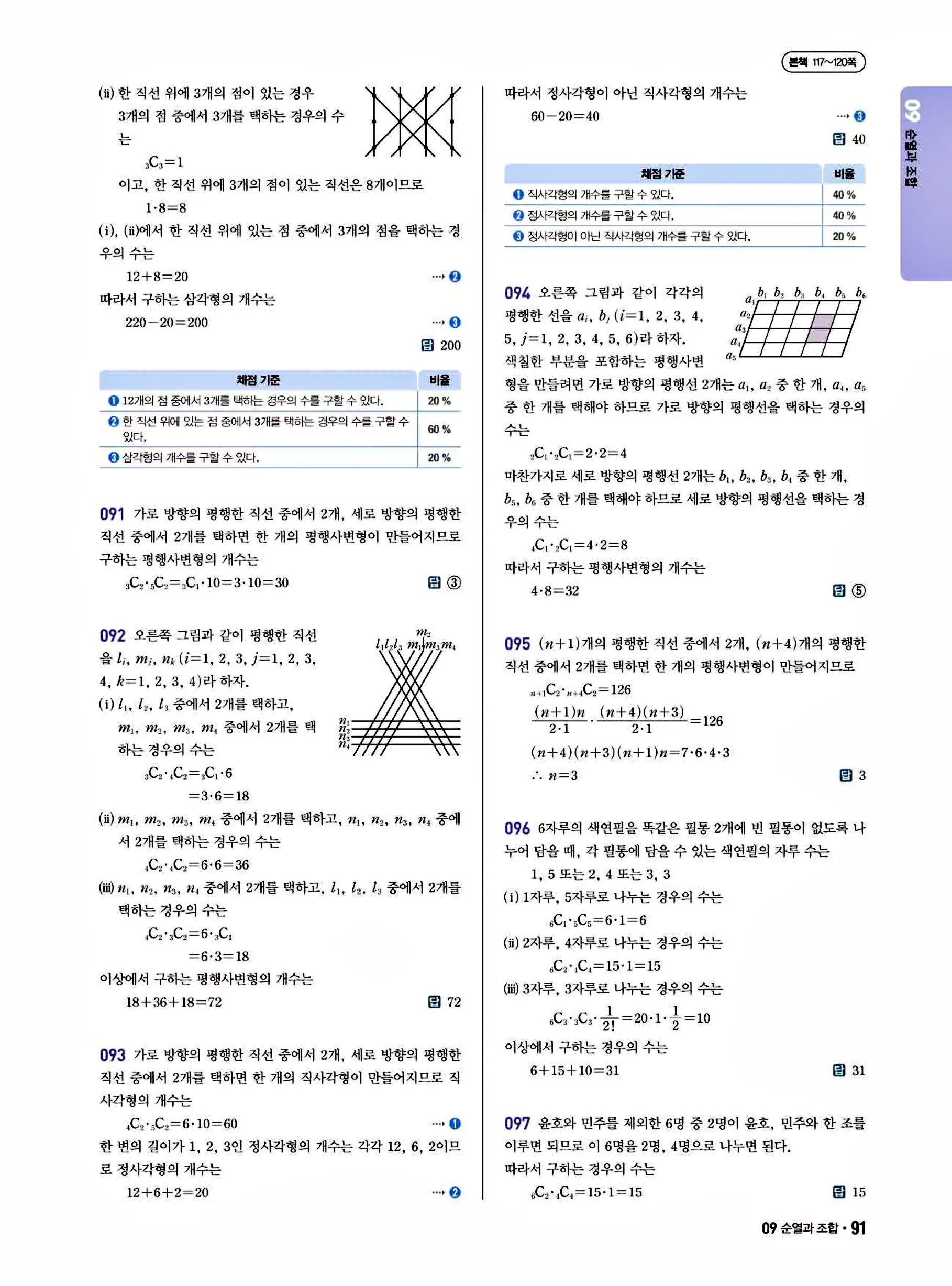 쎈B 공통수학1 답지 91페이지
