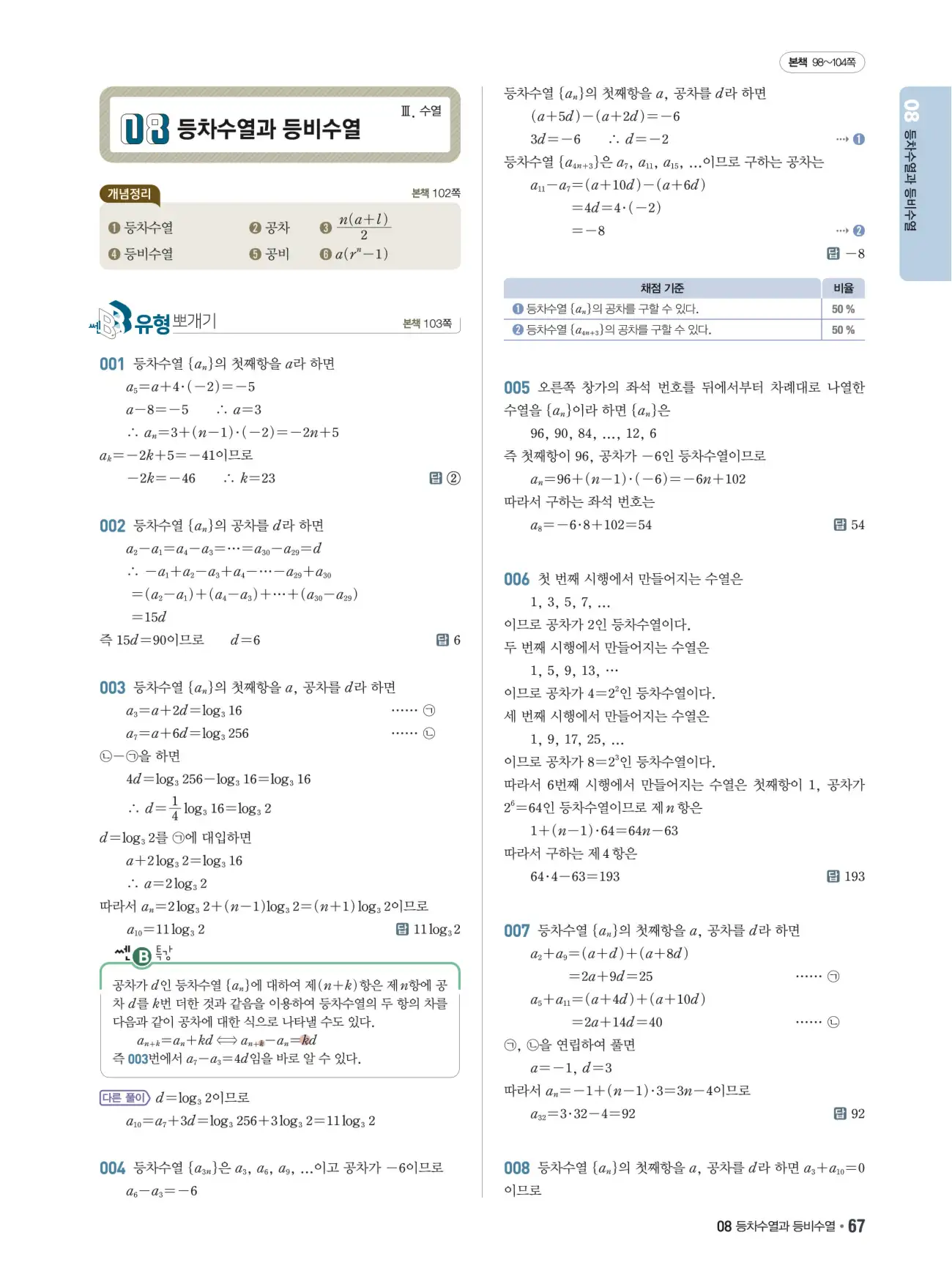 쎈B 대수 답지 67페이지