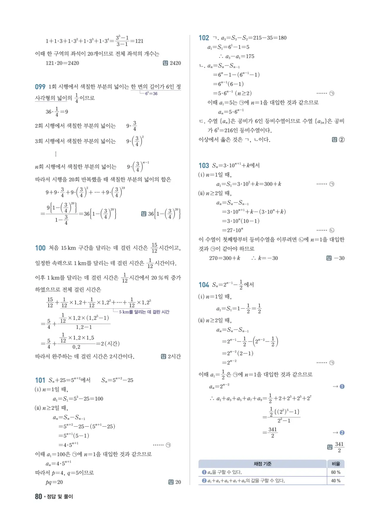 쎈B 대수 답지 80페이지