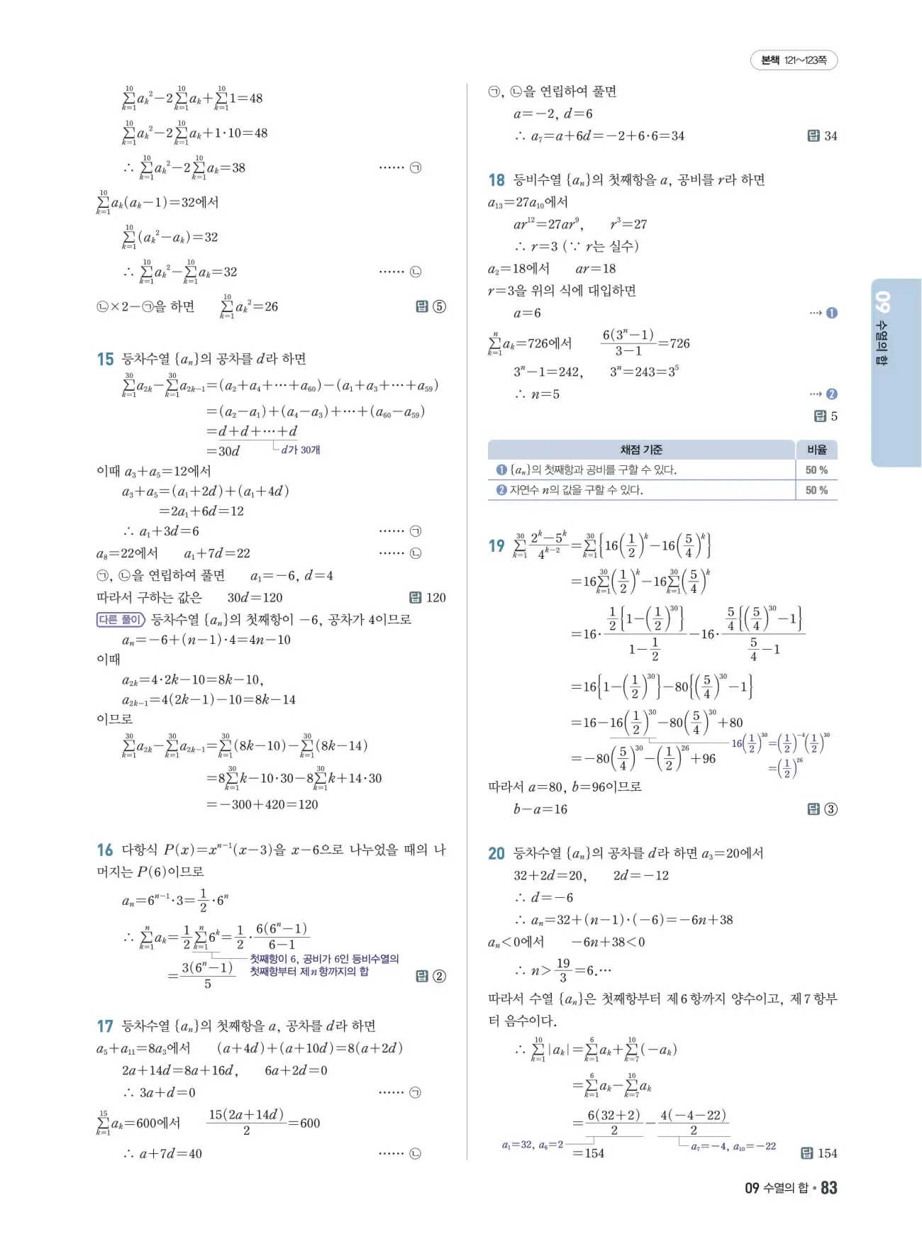 쎈B 대수 답지 83페이지