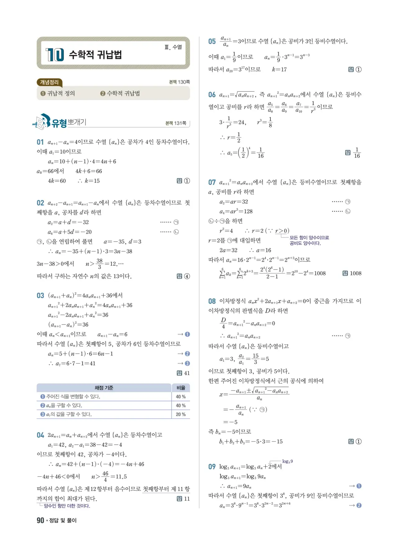 쎈B 대수 답지 90페이지