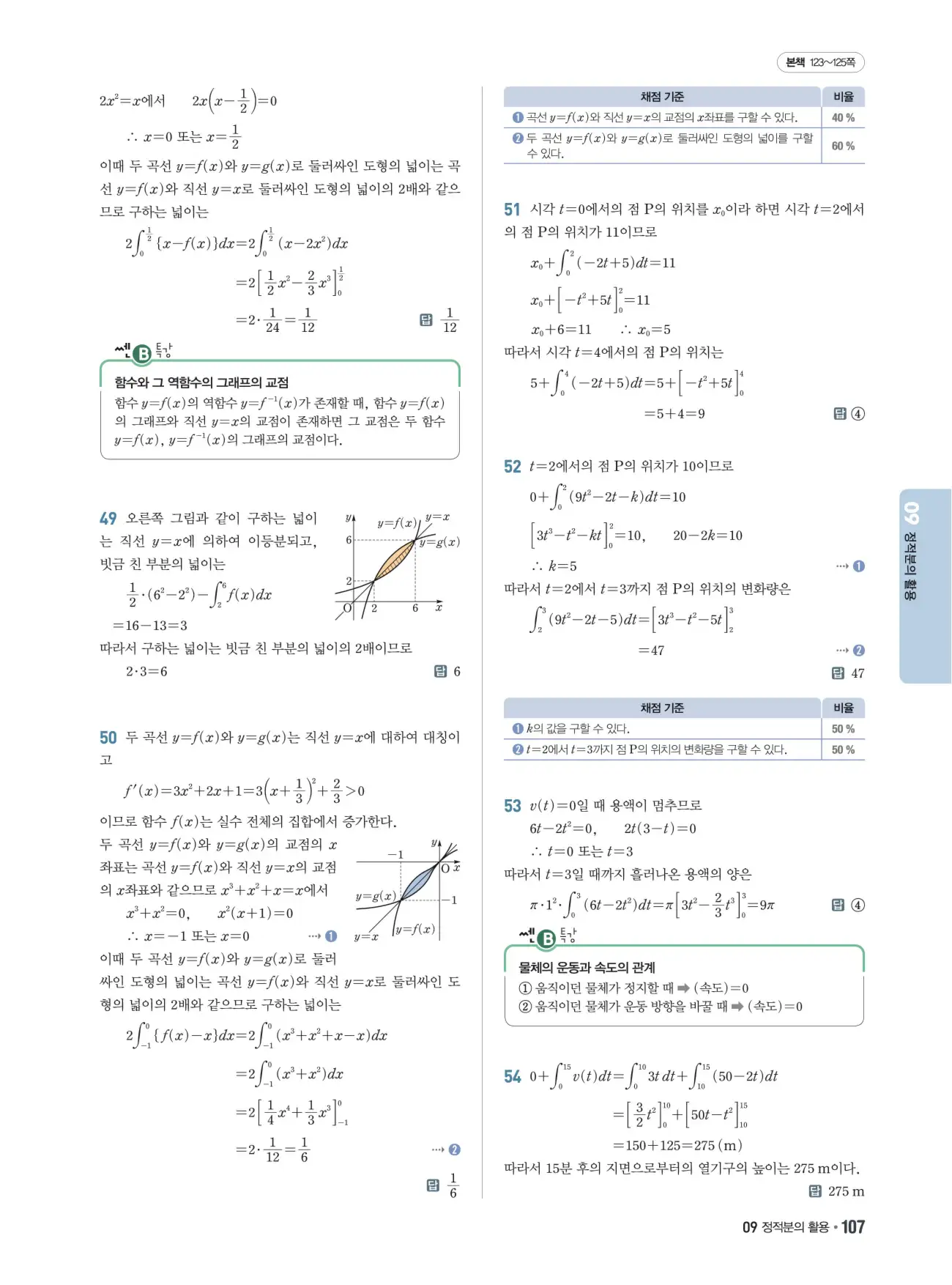 쎈B미적분1답지 107페이지