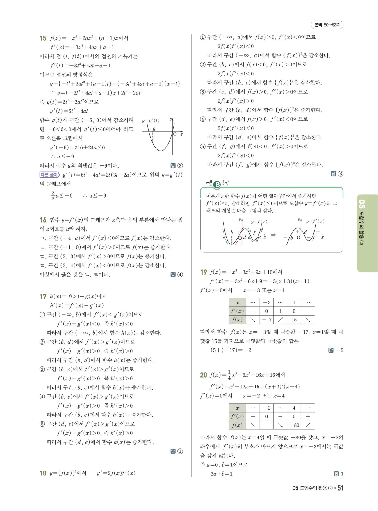 쎈B미적분1답지 51페이지