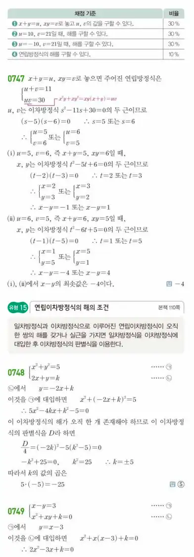 쎈공통수학1답지 하프 214