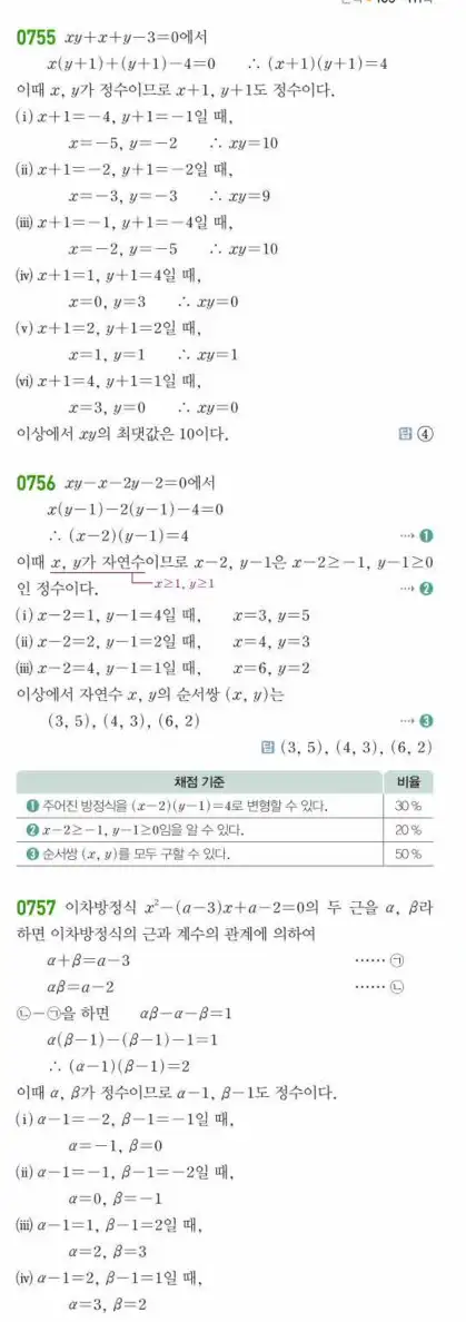 쎈공통수학1답지 하프 218