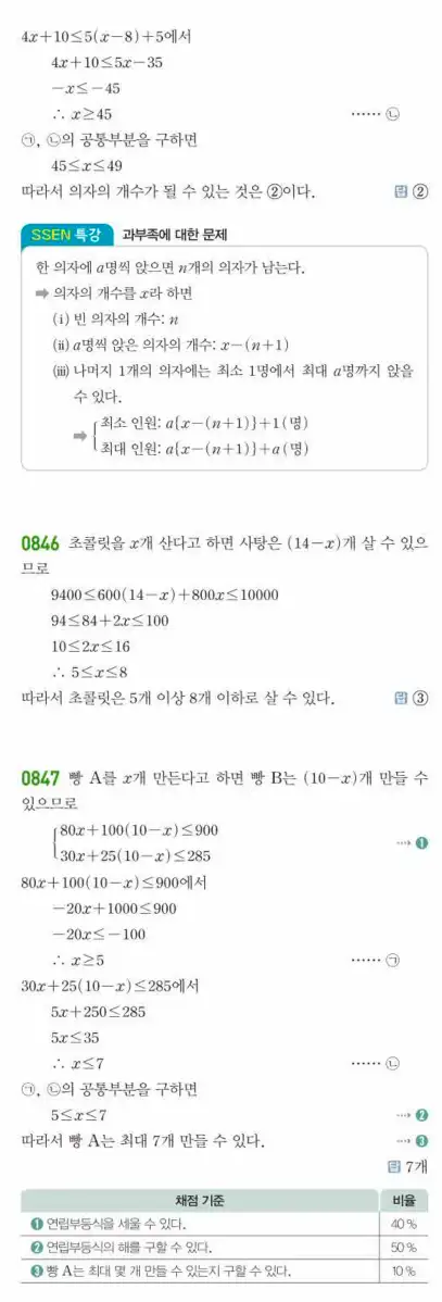 쎈공통수학1답지 하프 244