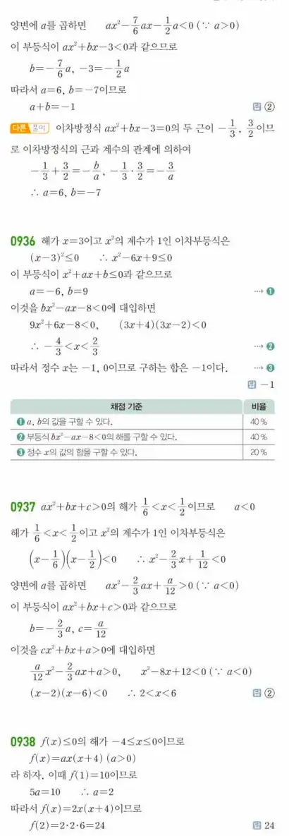 쎈공통수학1답지 하프 273