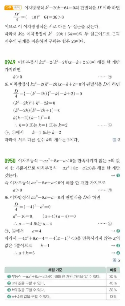 쎈공통수학1답지 하프 277
