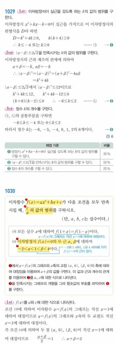 쎈공통수학1답지 하프 312