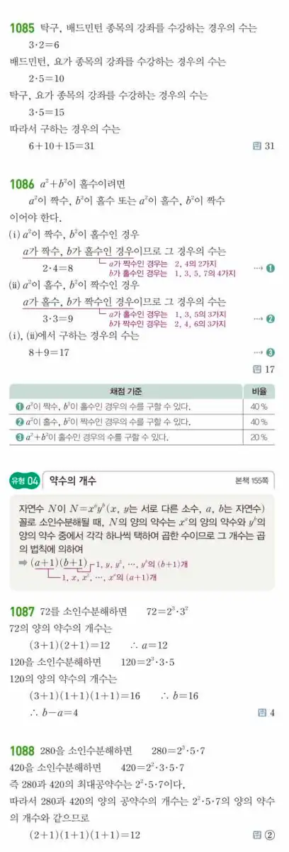 쎈공통수학1답지 하프 322