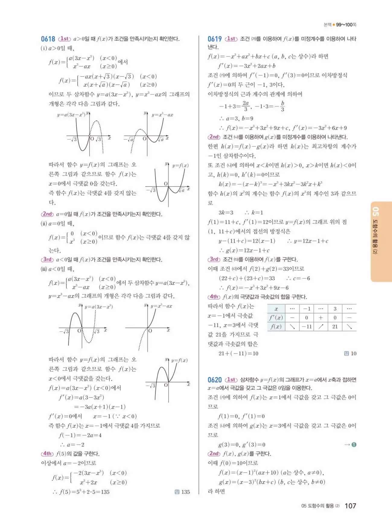 쎈미적분1답지 107페이지