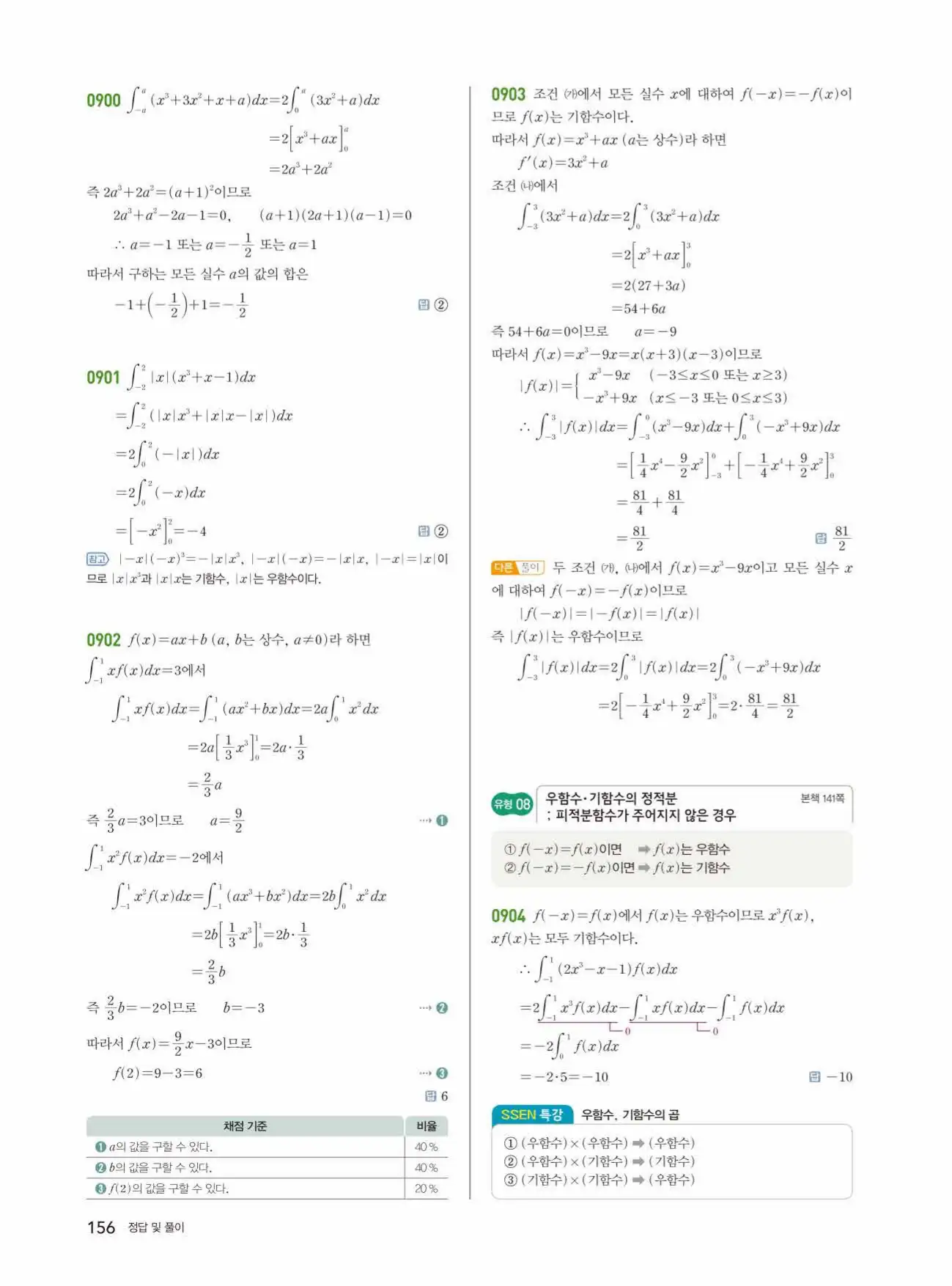 쎈미적분1답지 156페이지