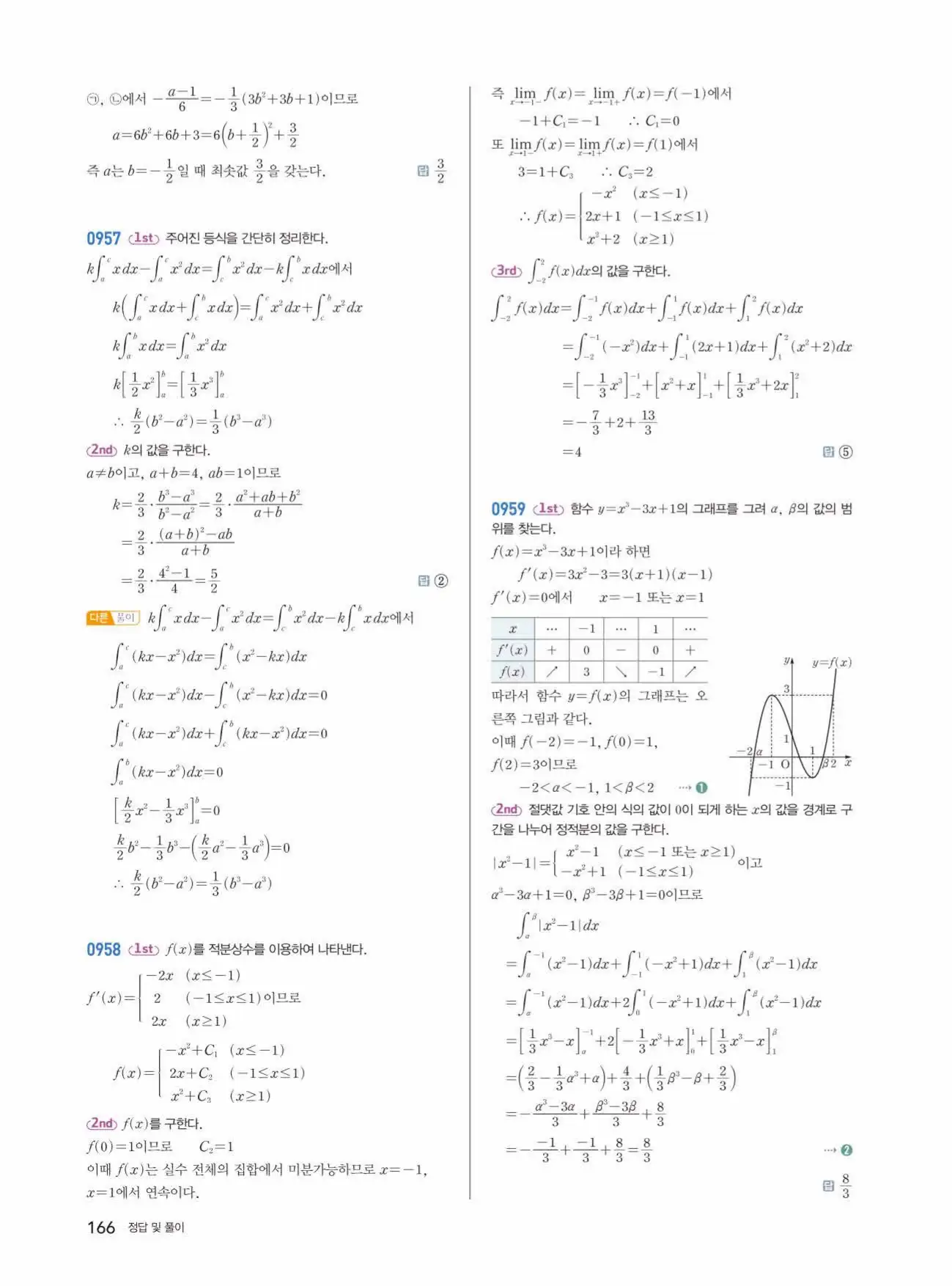 쎈미적분1답지 166페이지