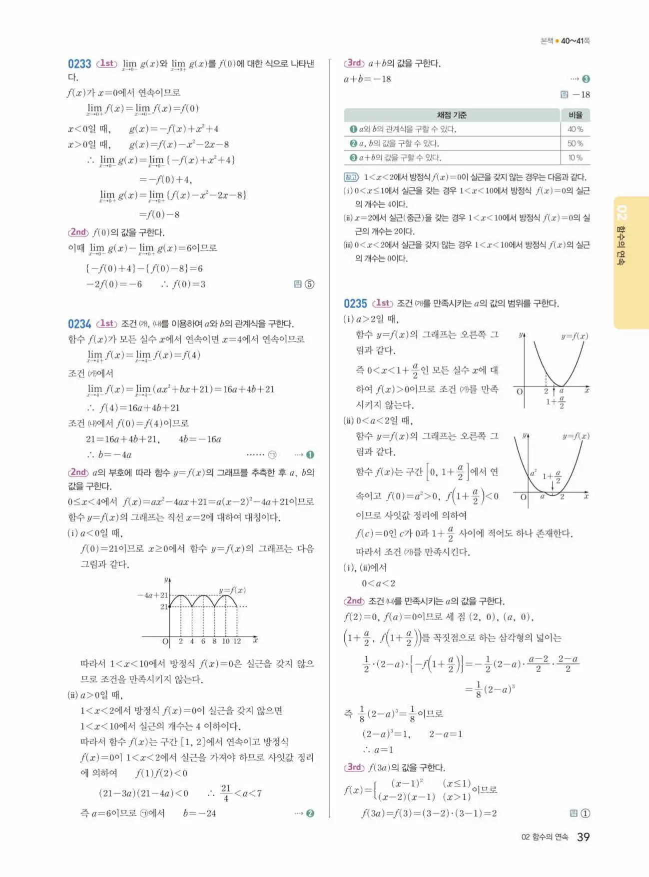 쎈미적분1답지 39페이지