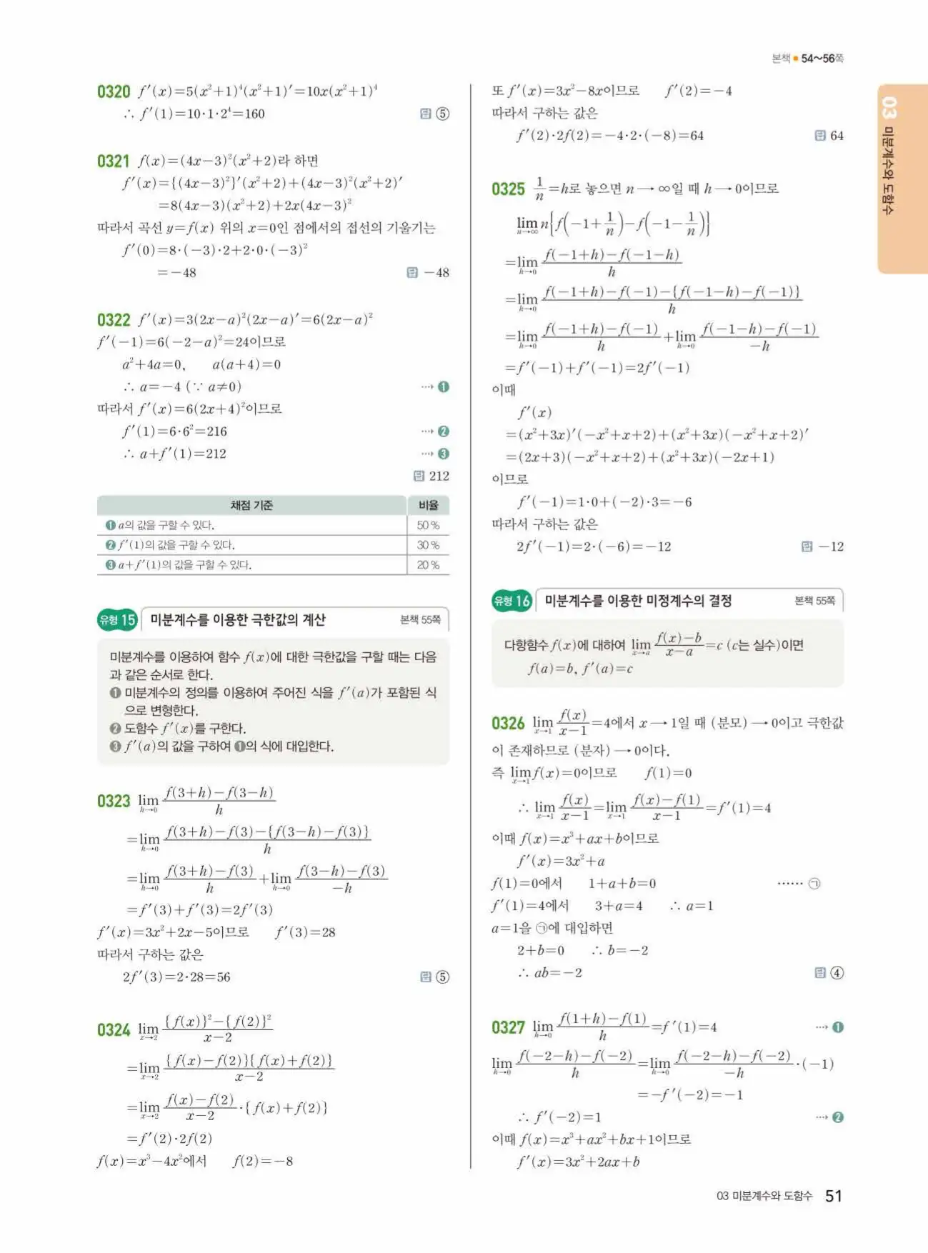 쎈미적분1답지 51페이지
