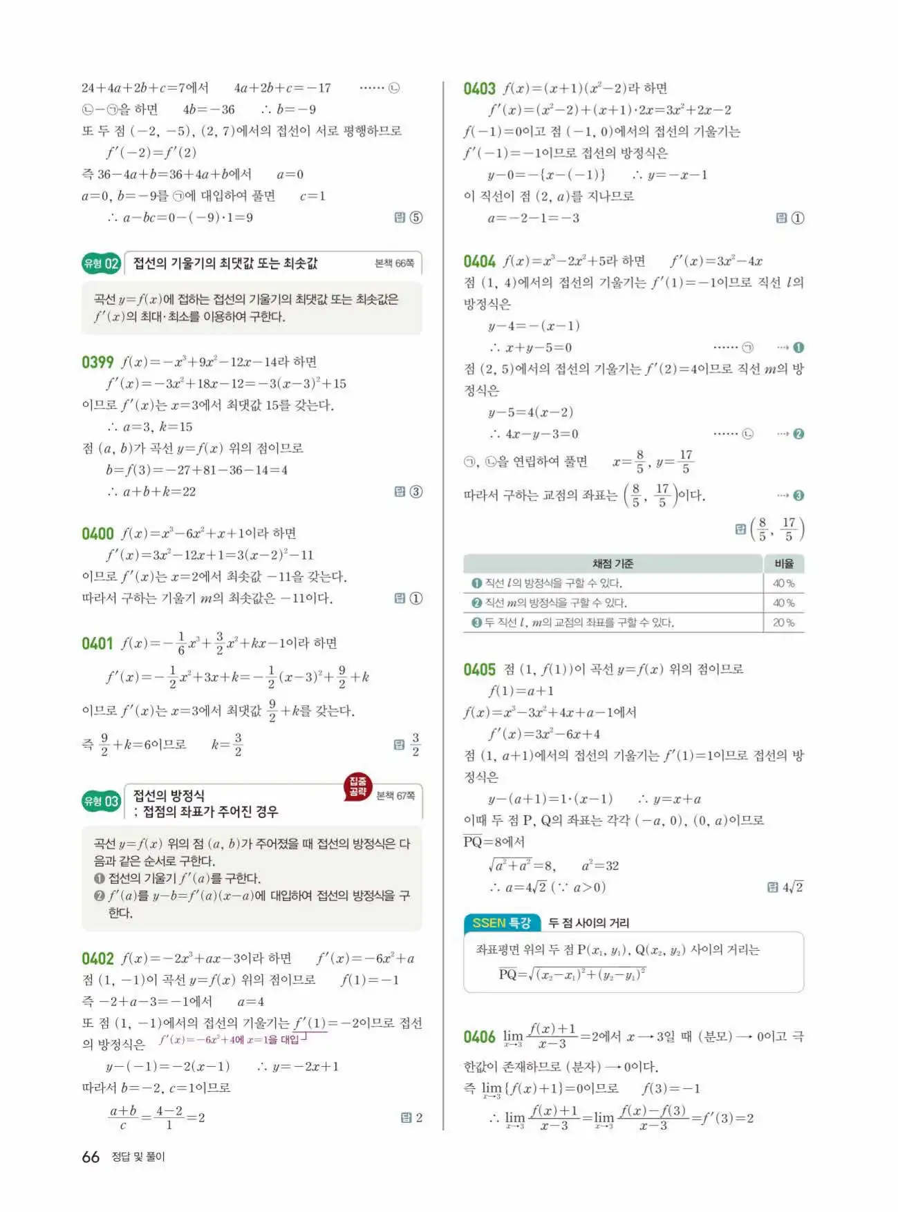 쎈미적분1답지 66페이지