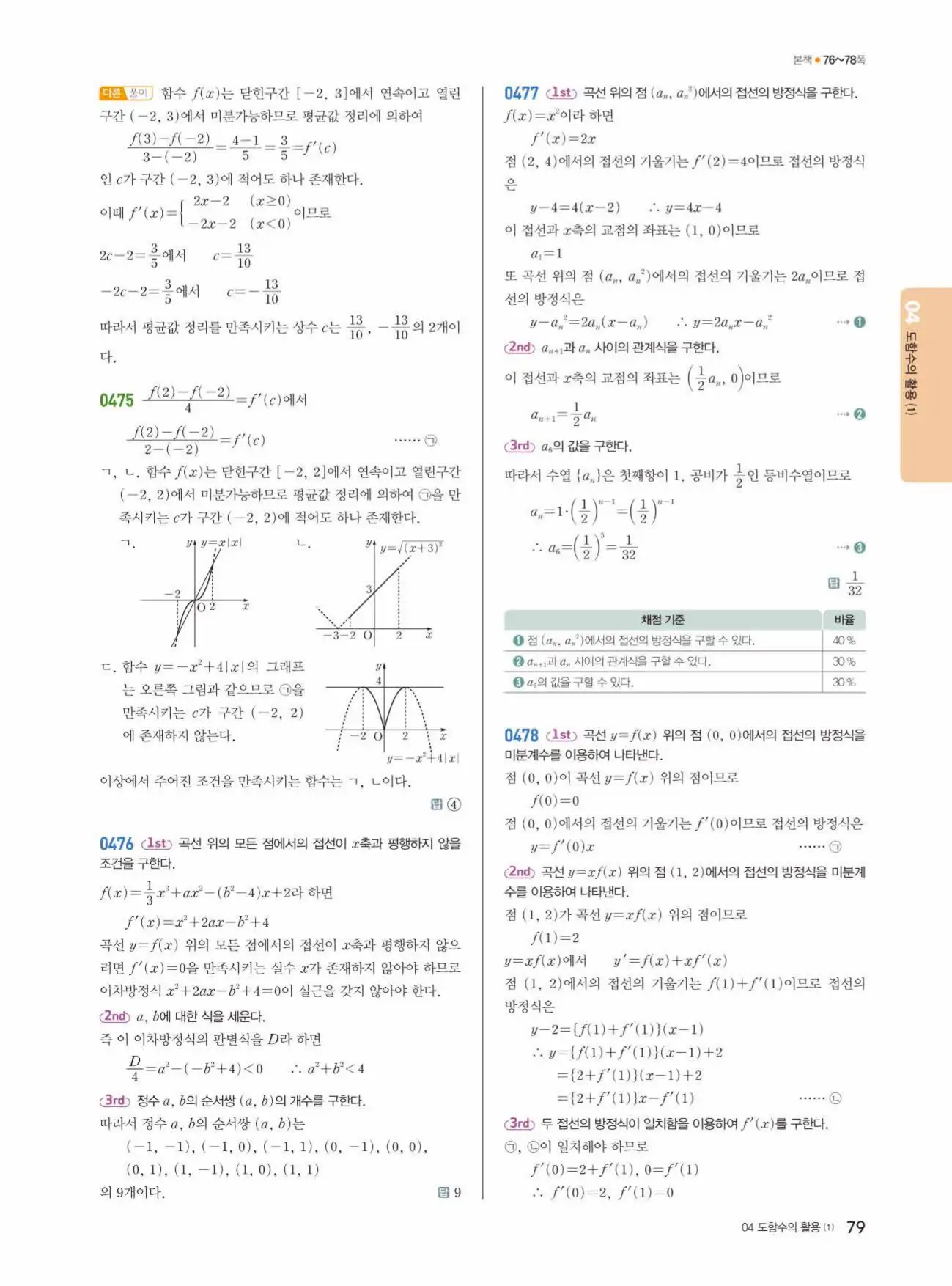 쎈미적분1답지 79페이지