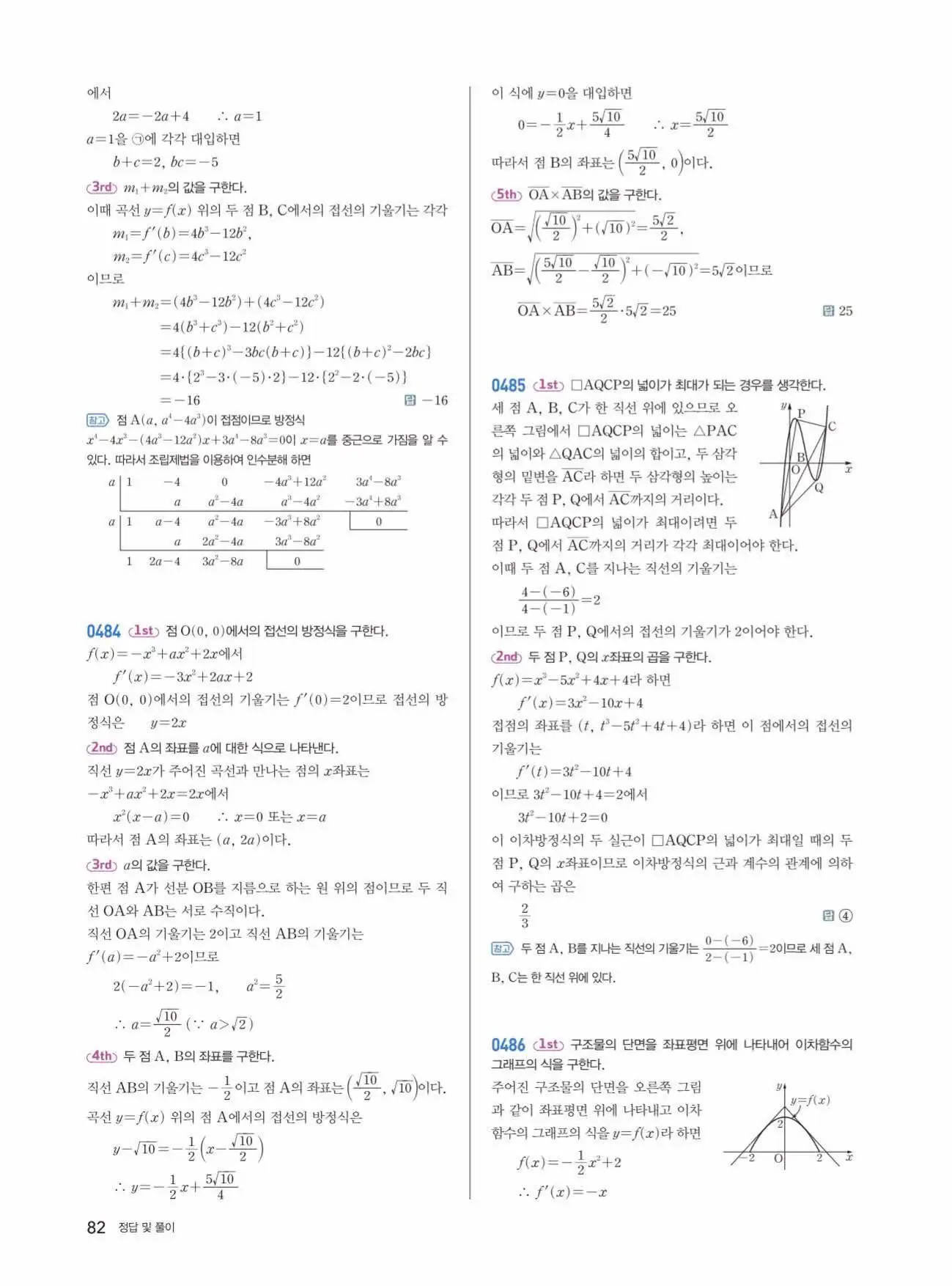 쎈미적분1답지 82페이지