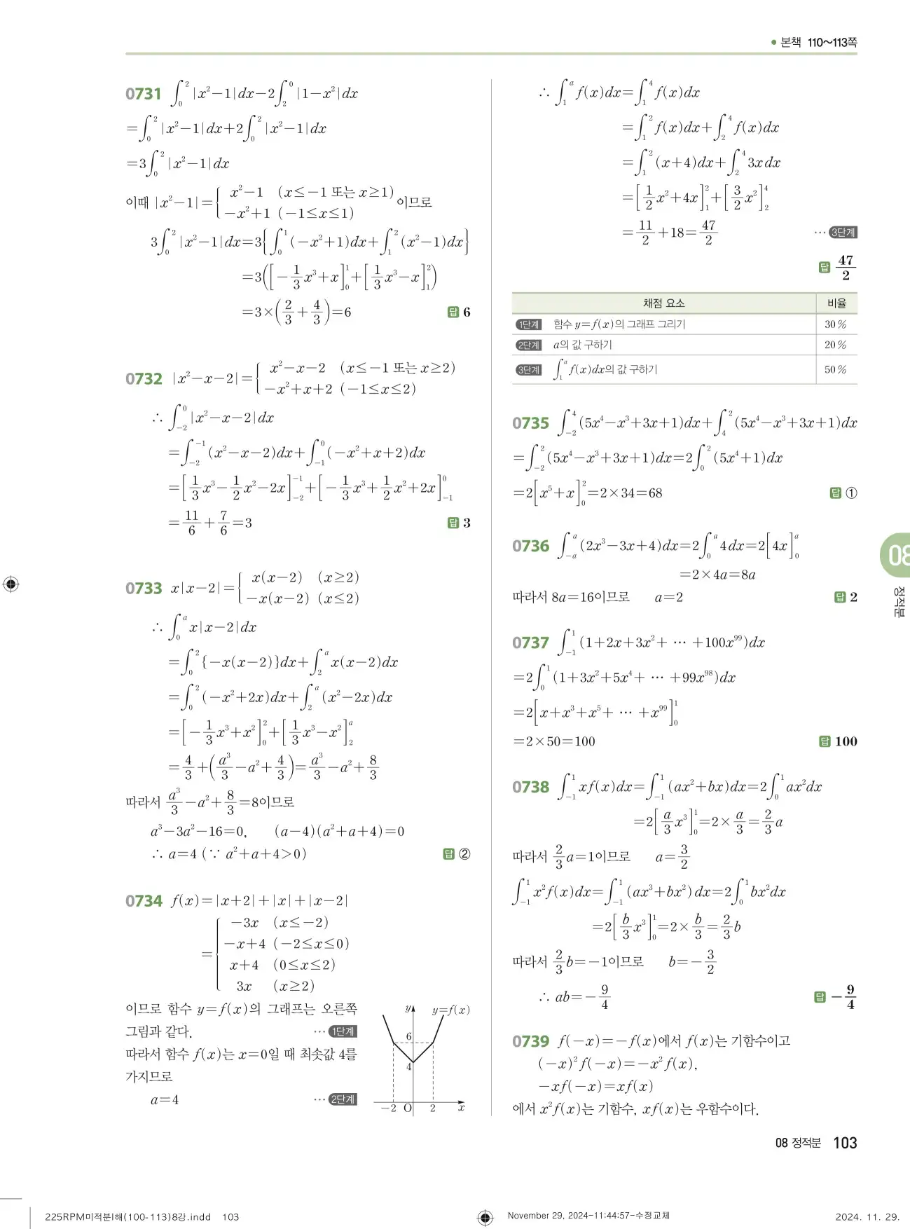 알피엠 미적분1 답지 103페이지