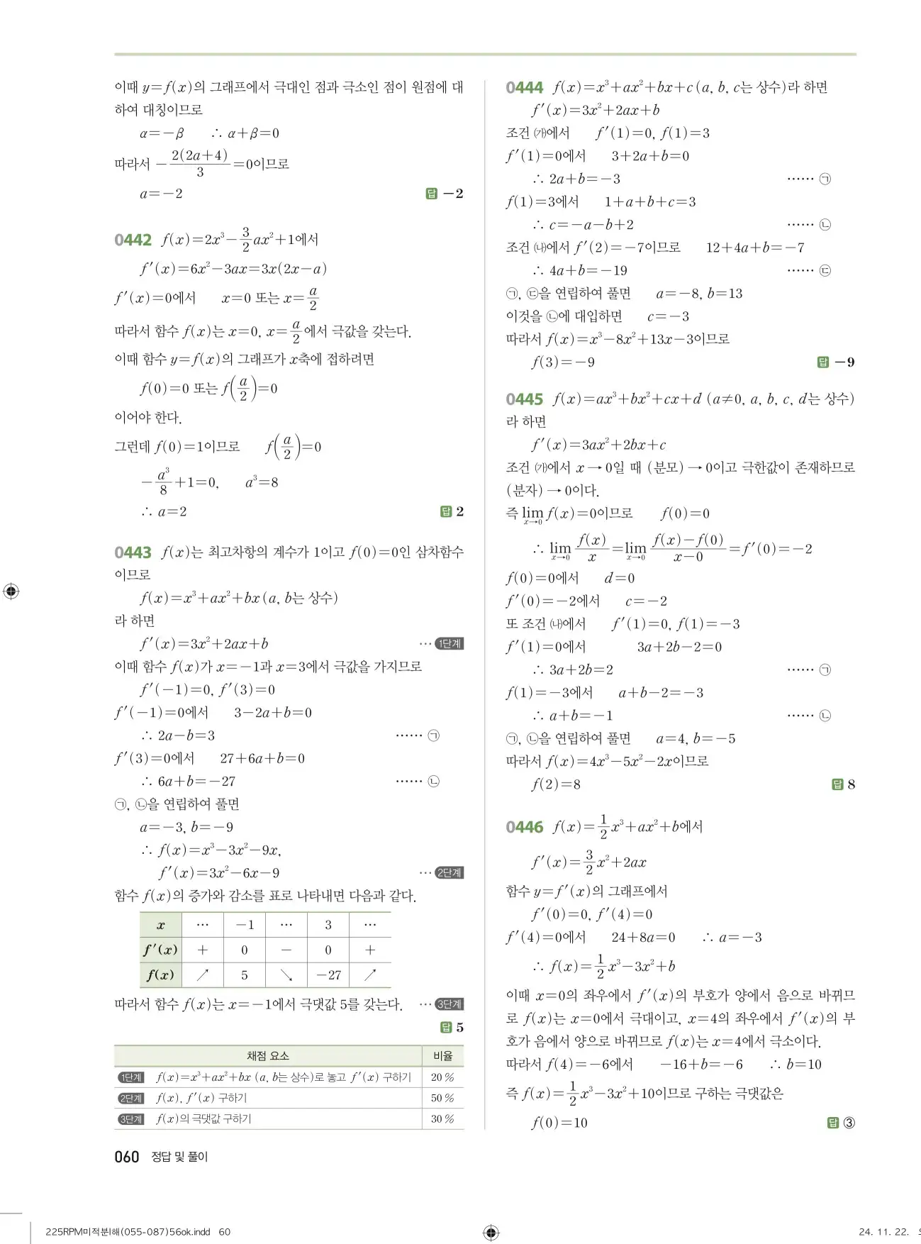 알피엠 미적분1 답지 60페이지