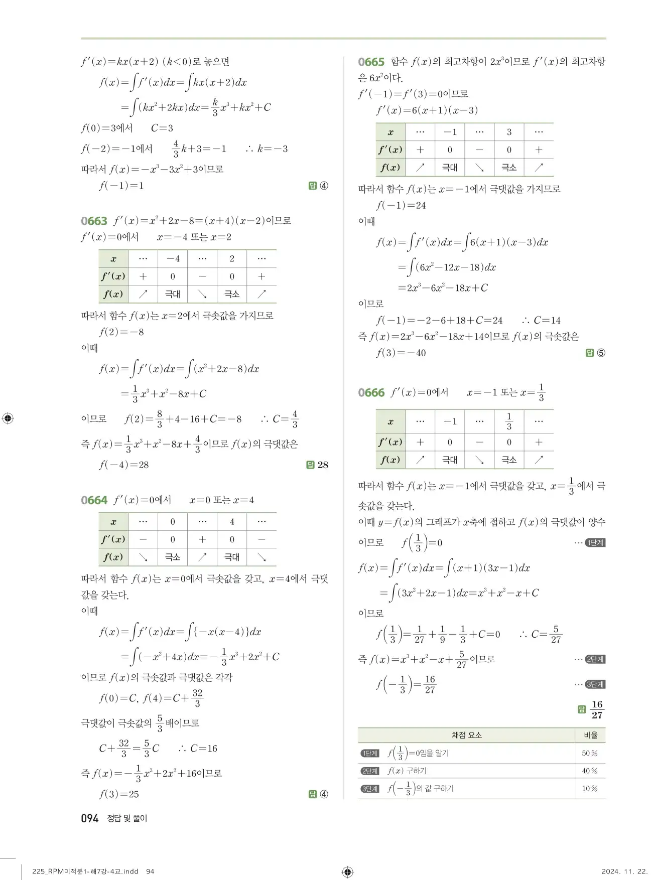 알피엠 미적분1 답지 94페이지