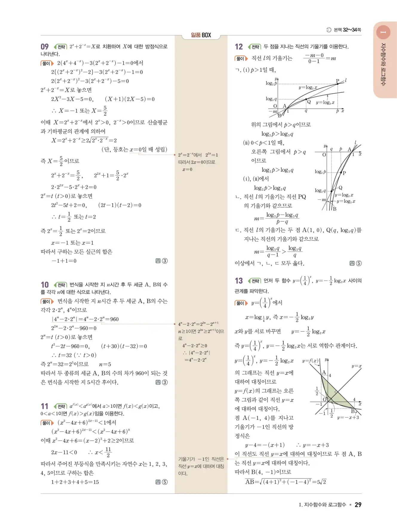 일품 대수 답지 29페이지