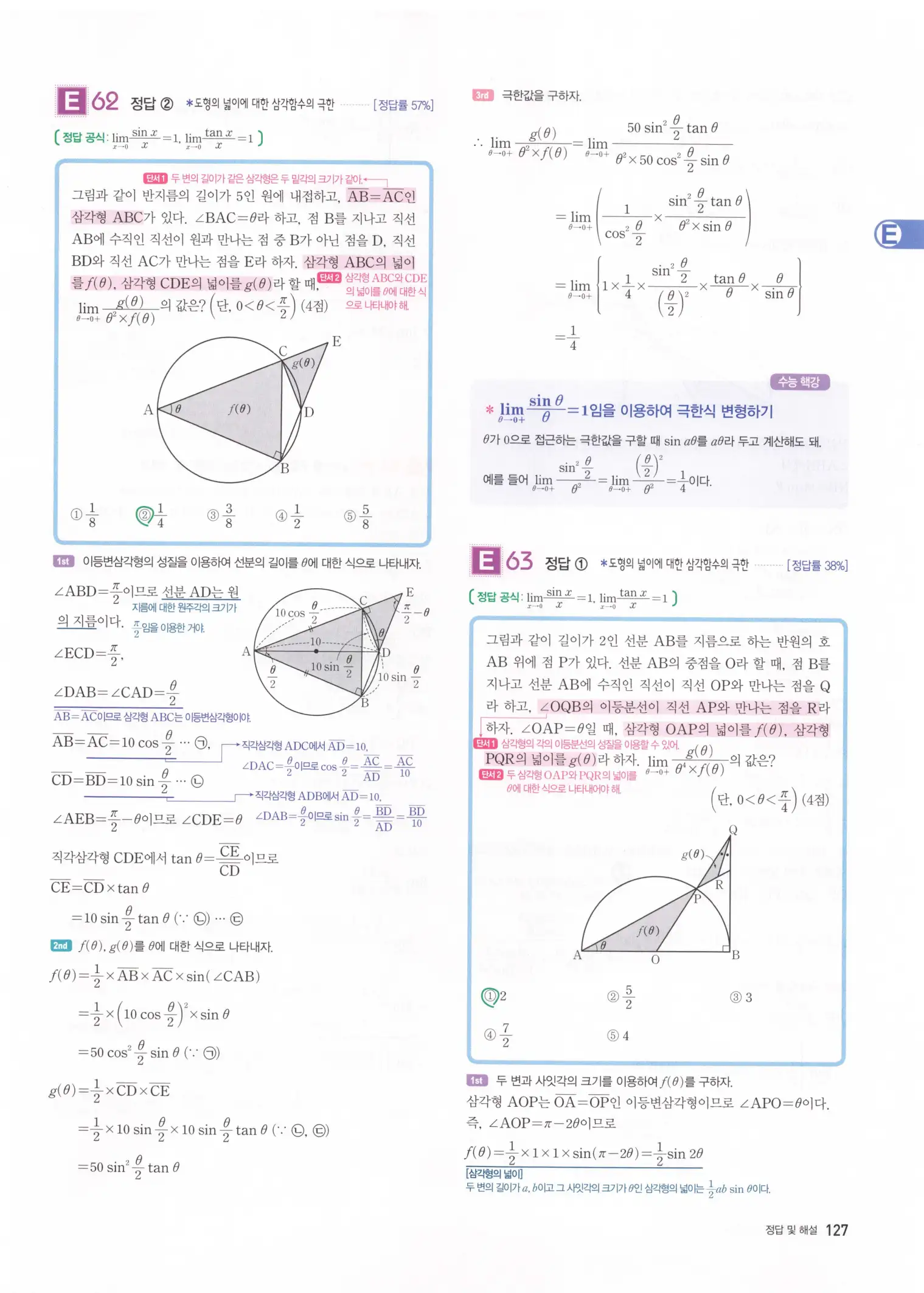 자이스토리 고2 미적분 해설 129