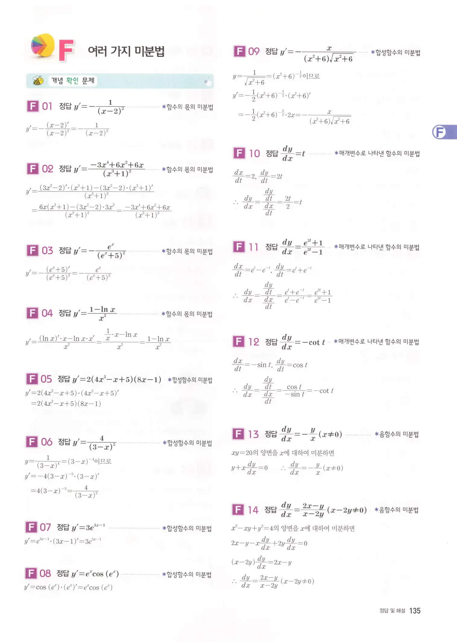 자이스토리 고2 미적분 해설 137