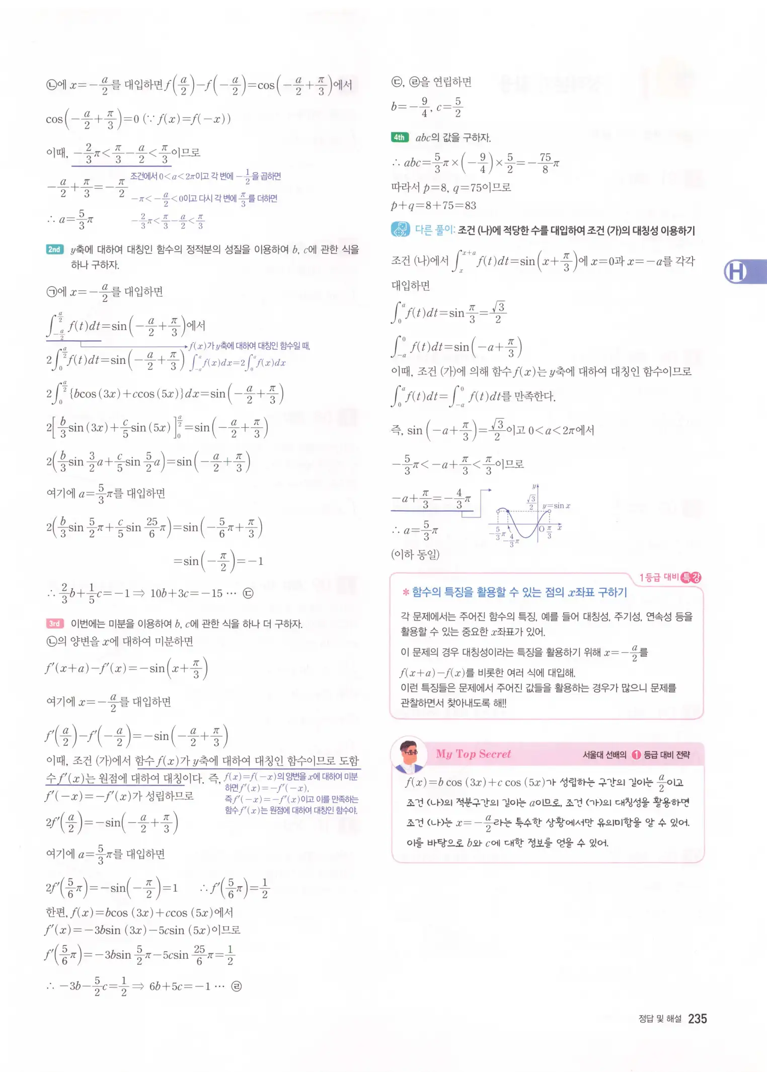자이스토리 고2 미적분 해설 237