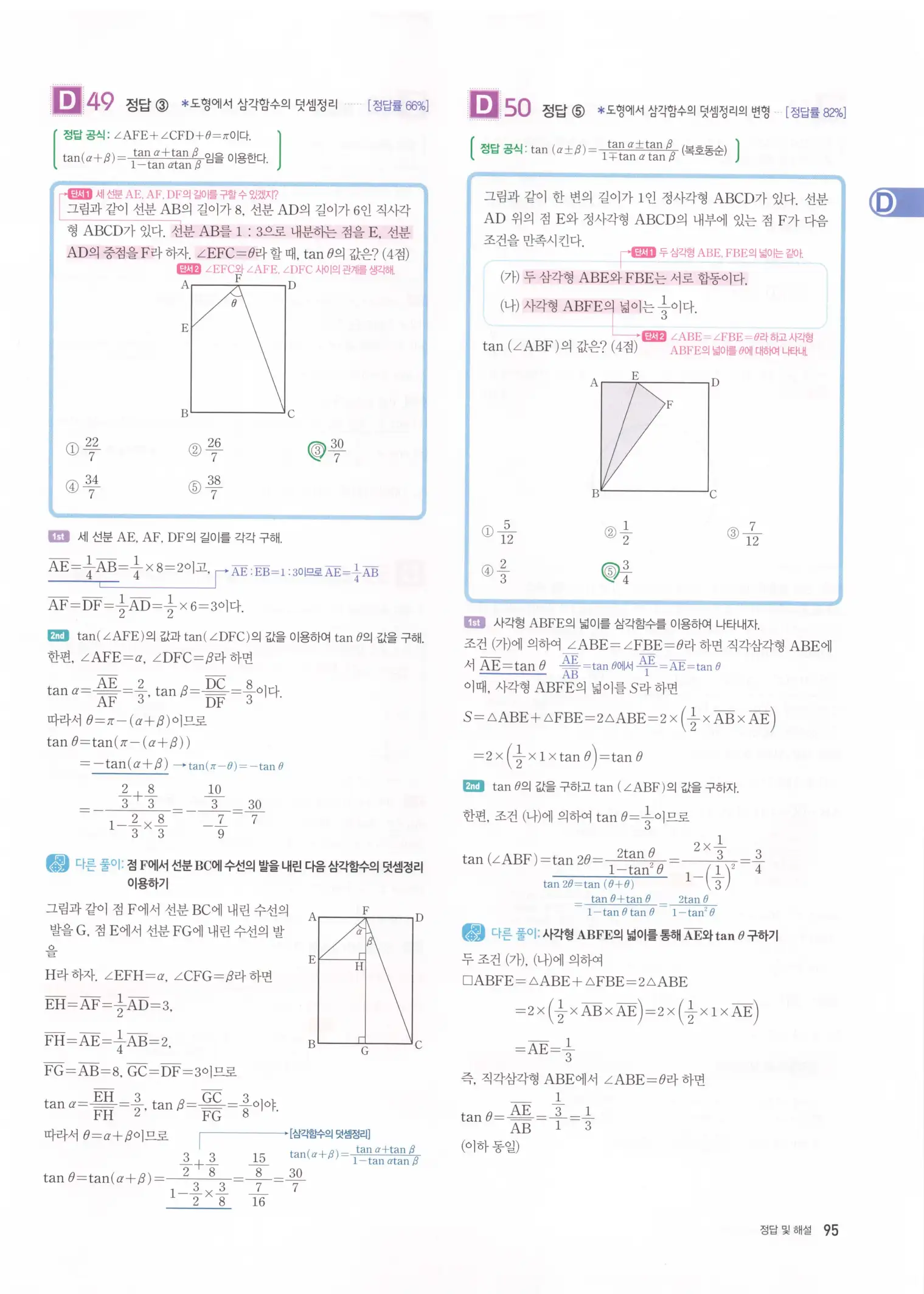 자이스토리 고2 미적분 해설 97