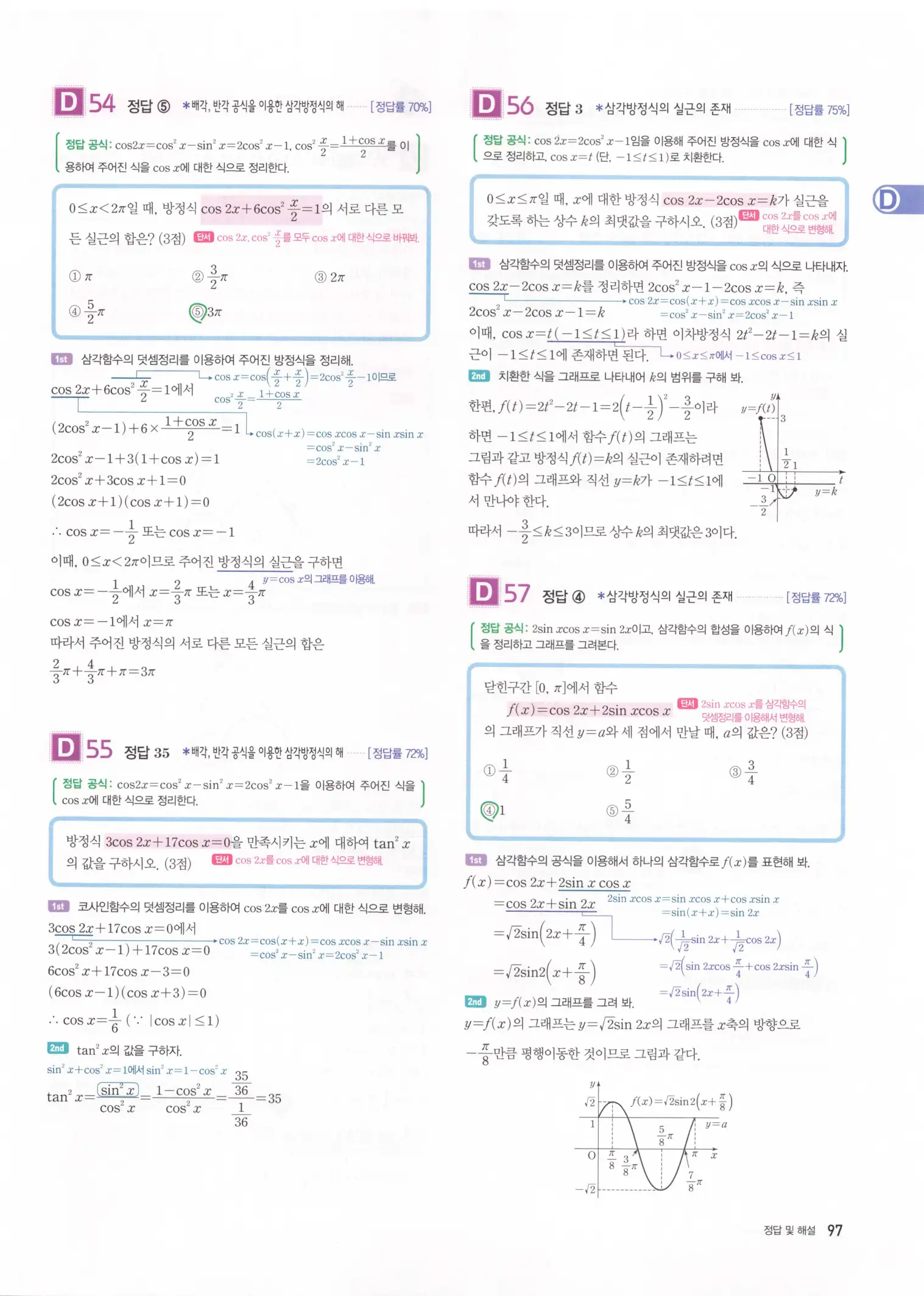 자이스토리 고2 미적분 해설 99