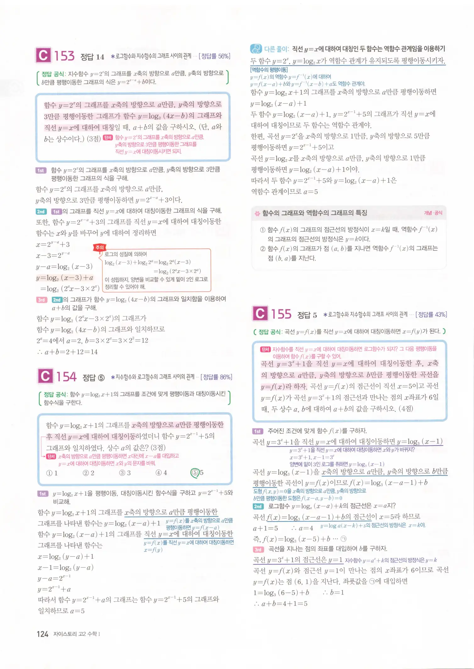 자이스토리 고2 수학1 해설 126