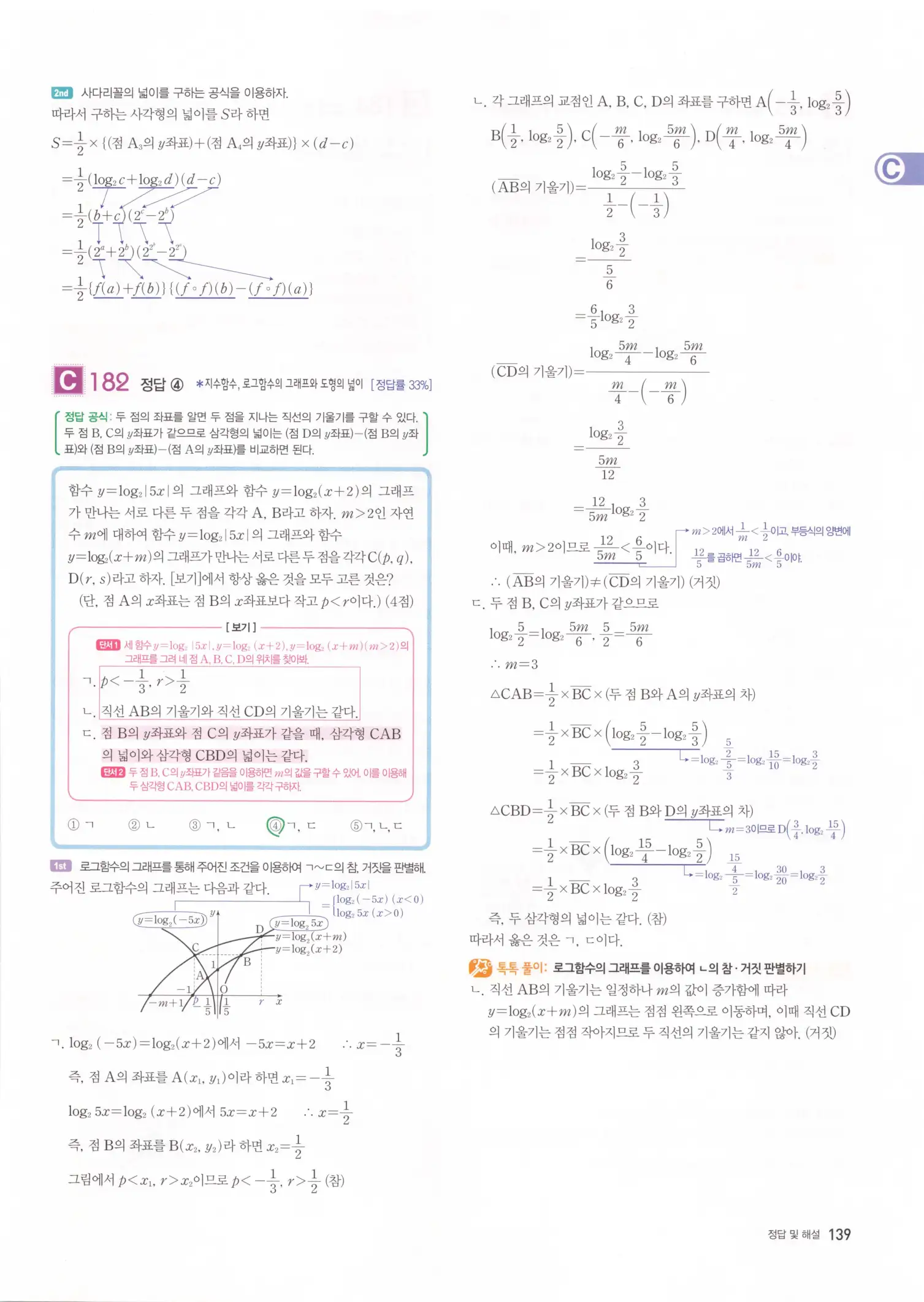 자이스토리 고2 수학1 해설 141