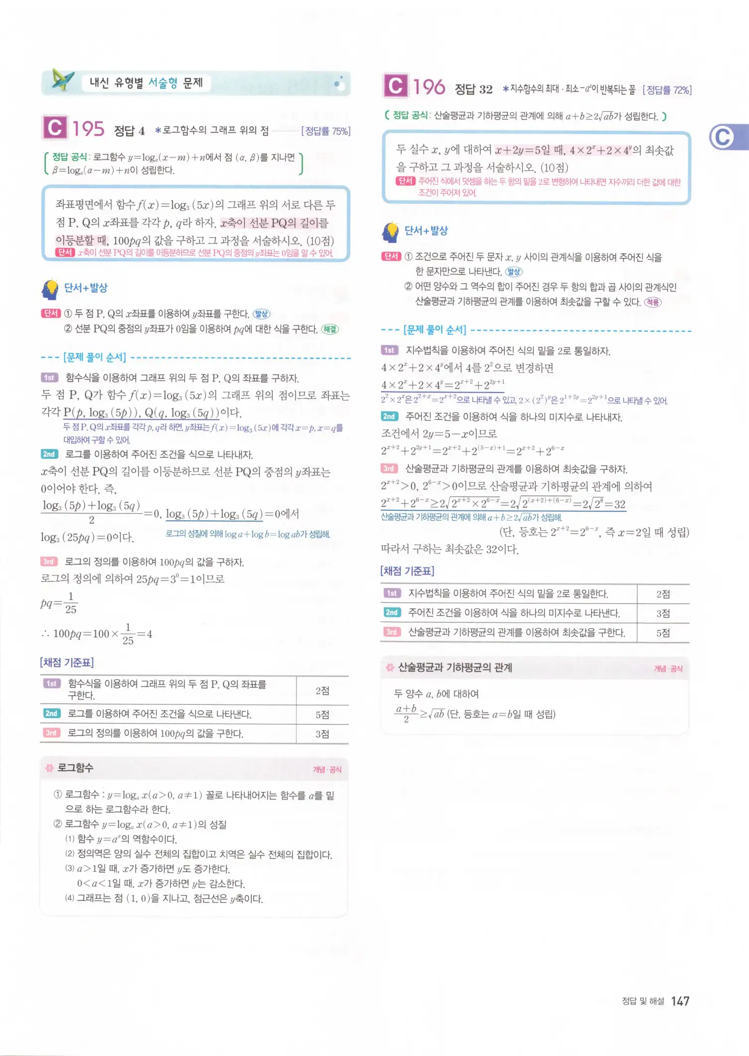 자이스토리 고2 수학1 해설 149