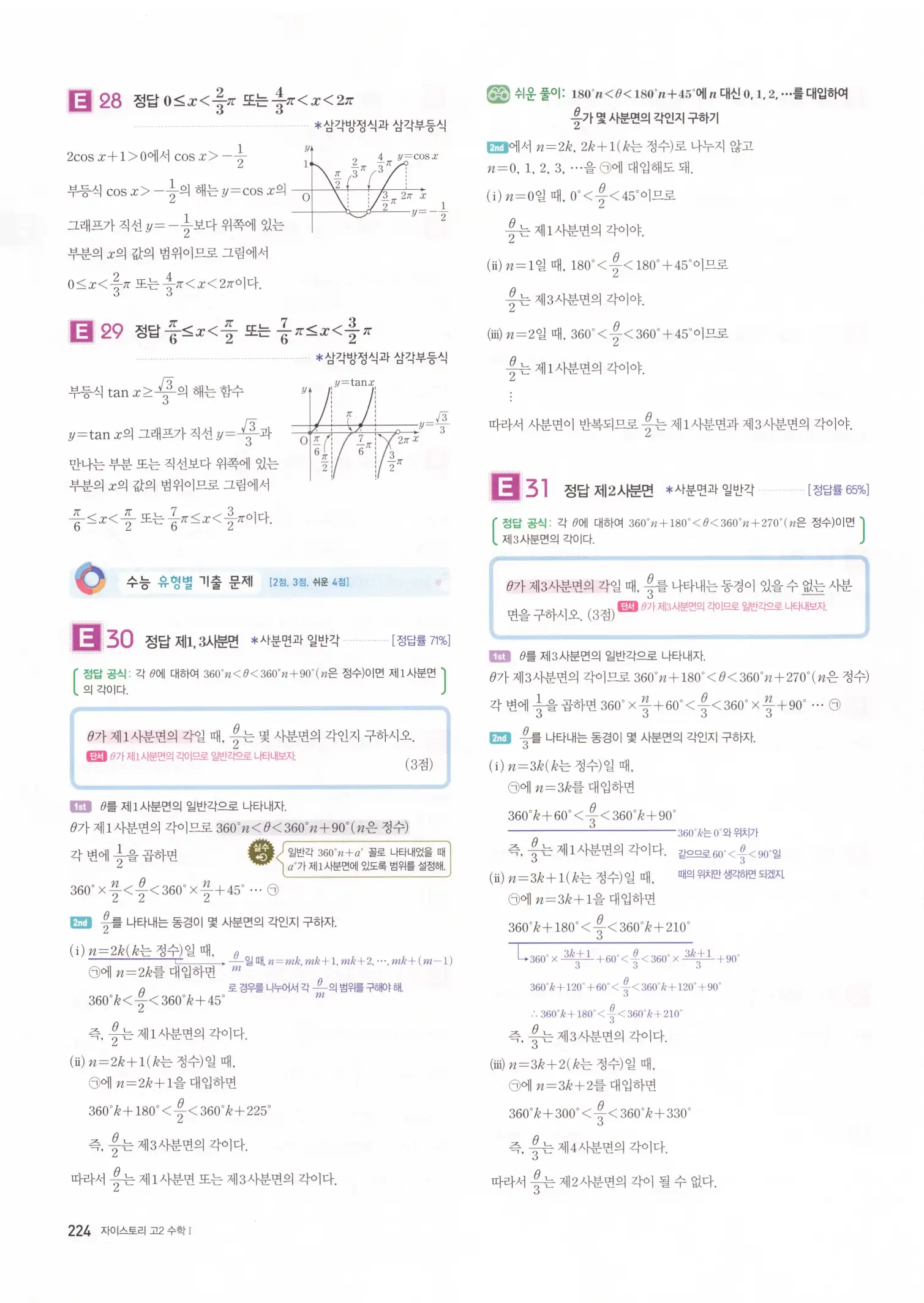 자이스토리 고2 수학1 해설 226