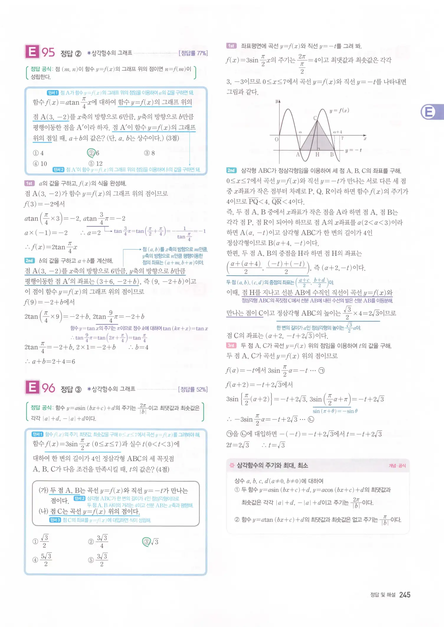 자이스토리 고2 수학1 해설 247
