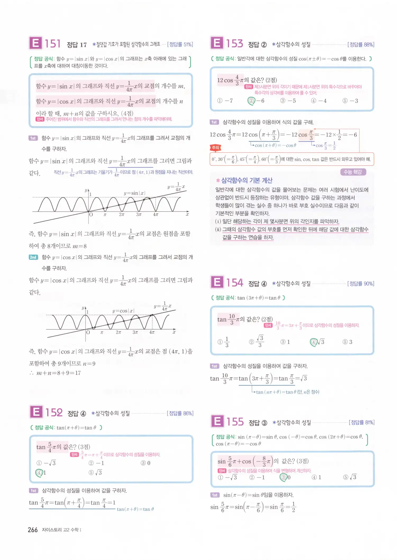 자이스토리 고2 수학1 해설 268