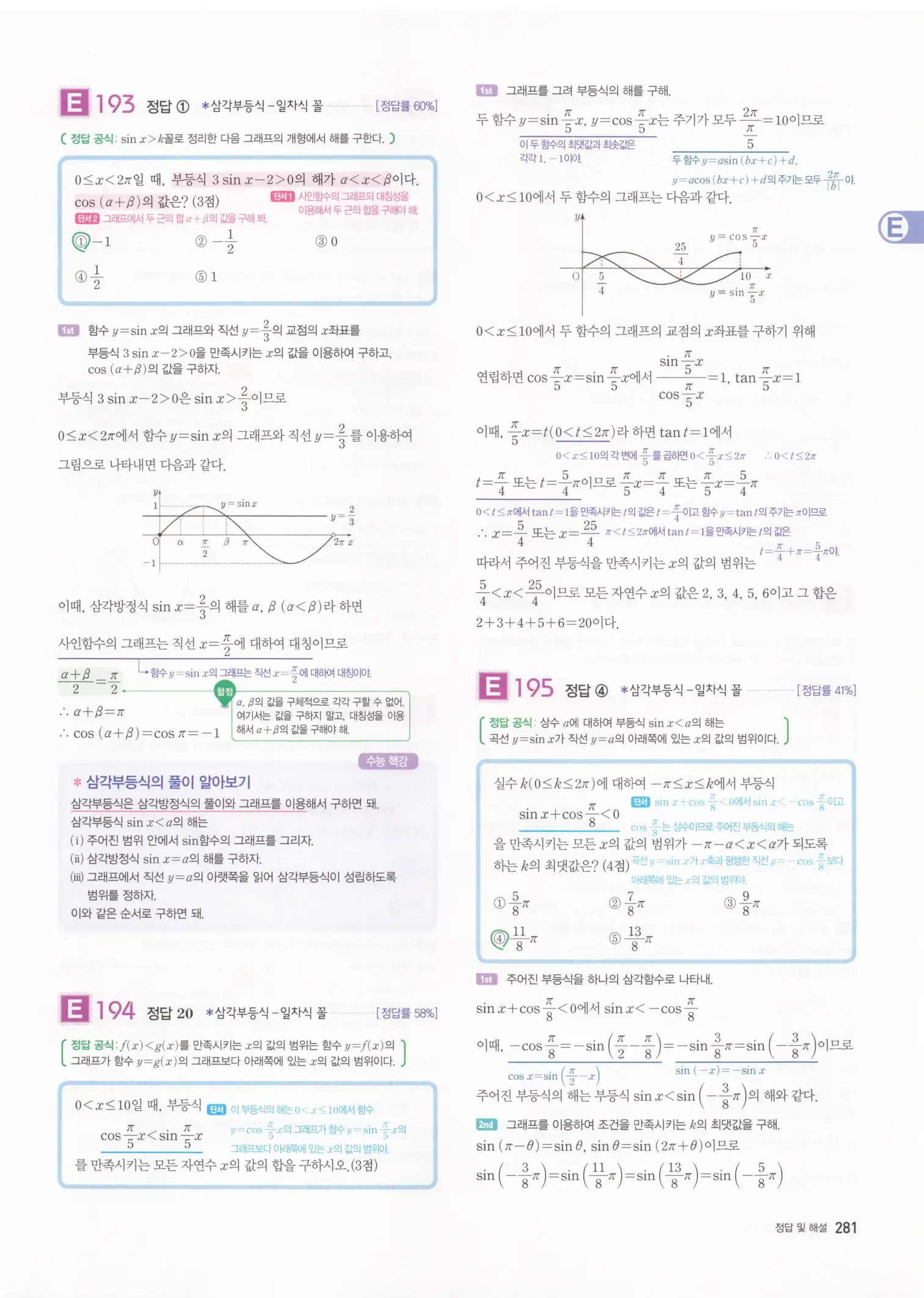 자이스토리 고2 수학1 해설 283