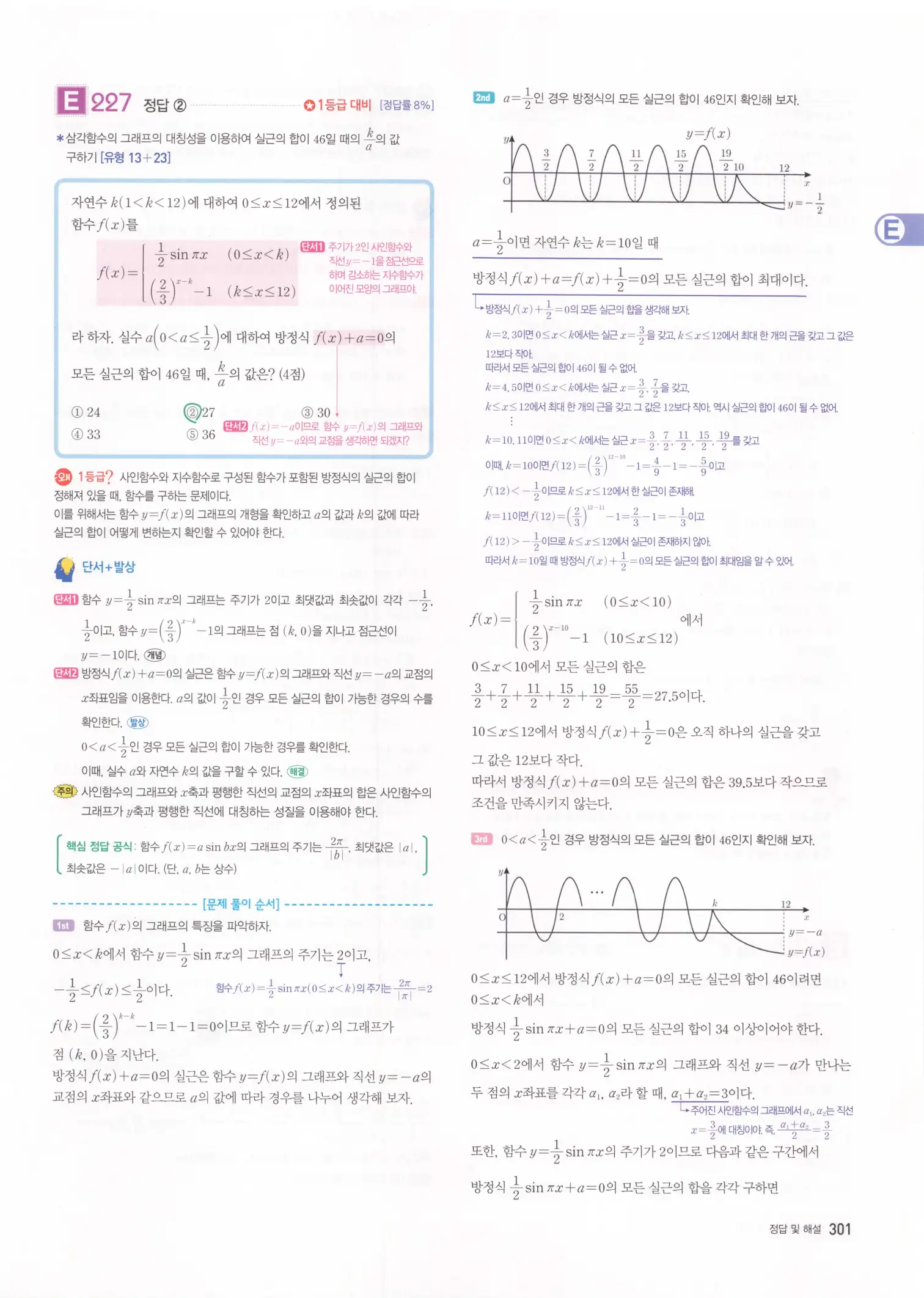 자이스토리 고2 수학1 해설 303