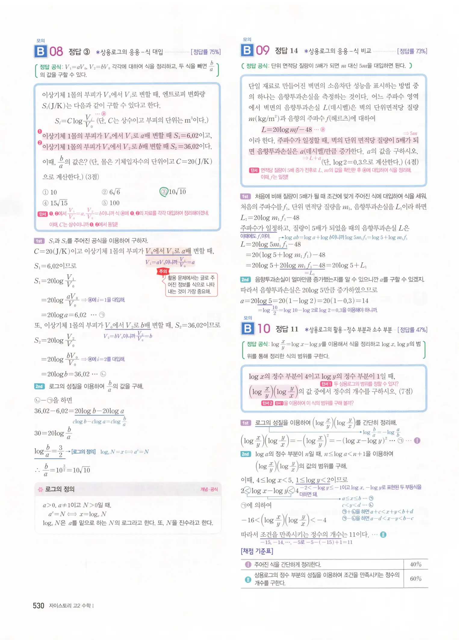 자이스토리 고2 수학1 해설 532