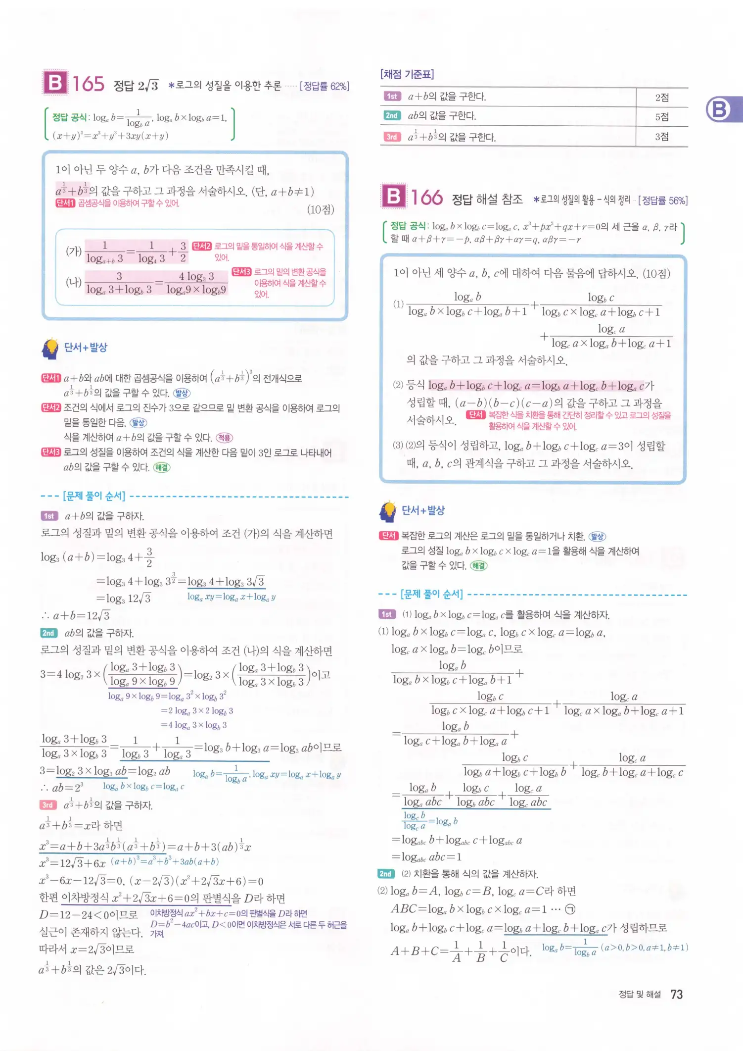 자이스토리 고2 수학1 해설 75