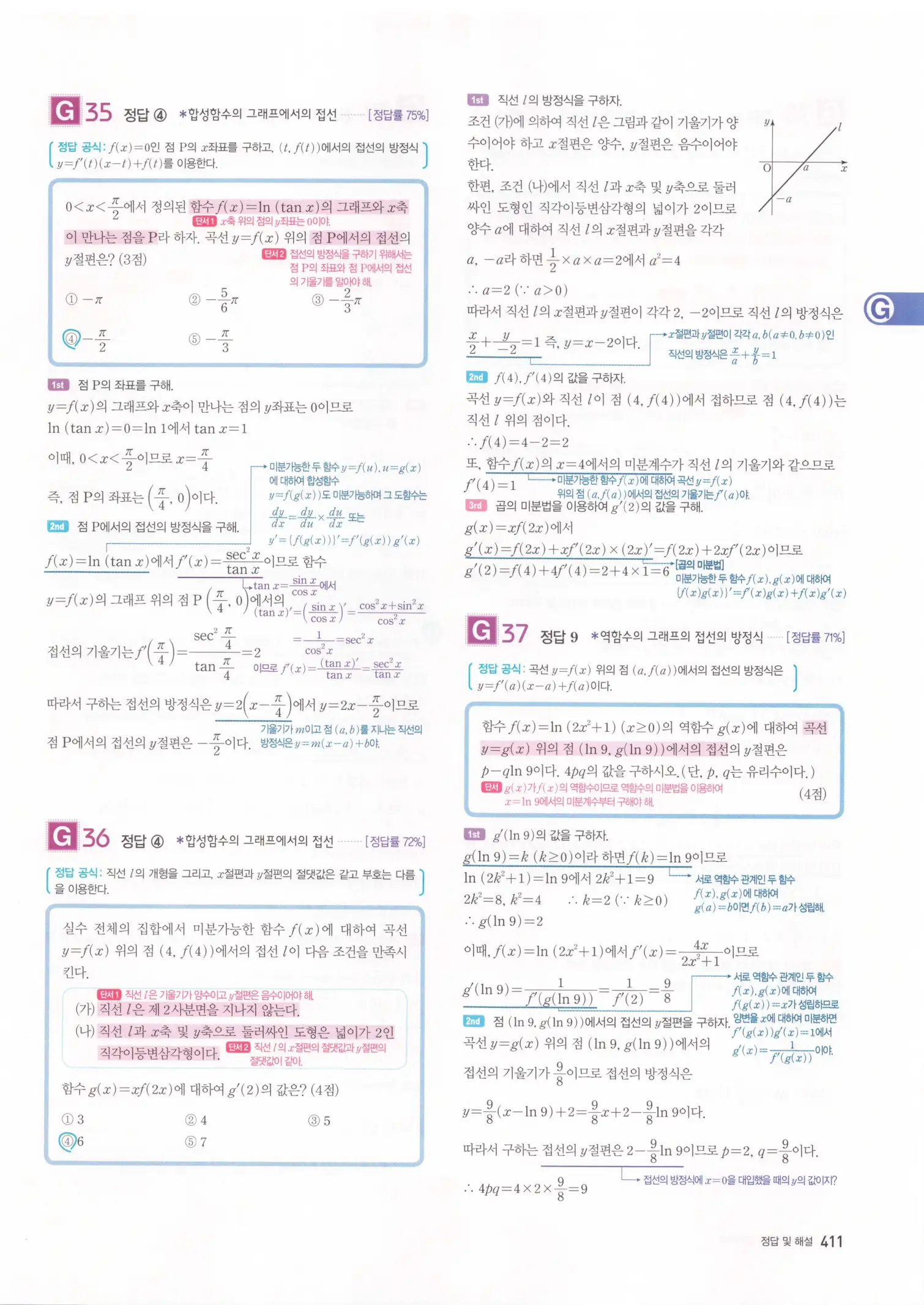자이스토리 고3 미적분 해설2 13