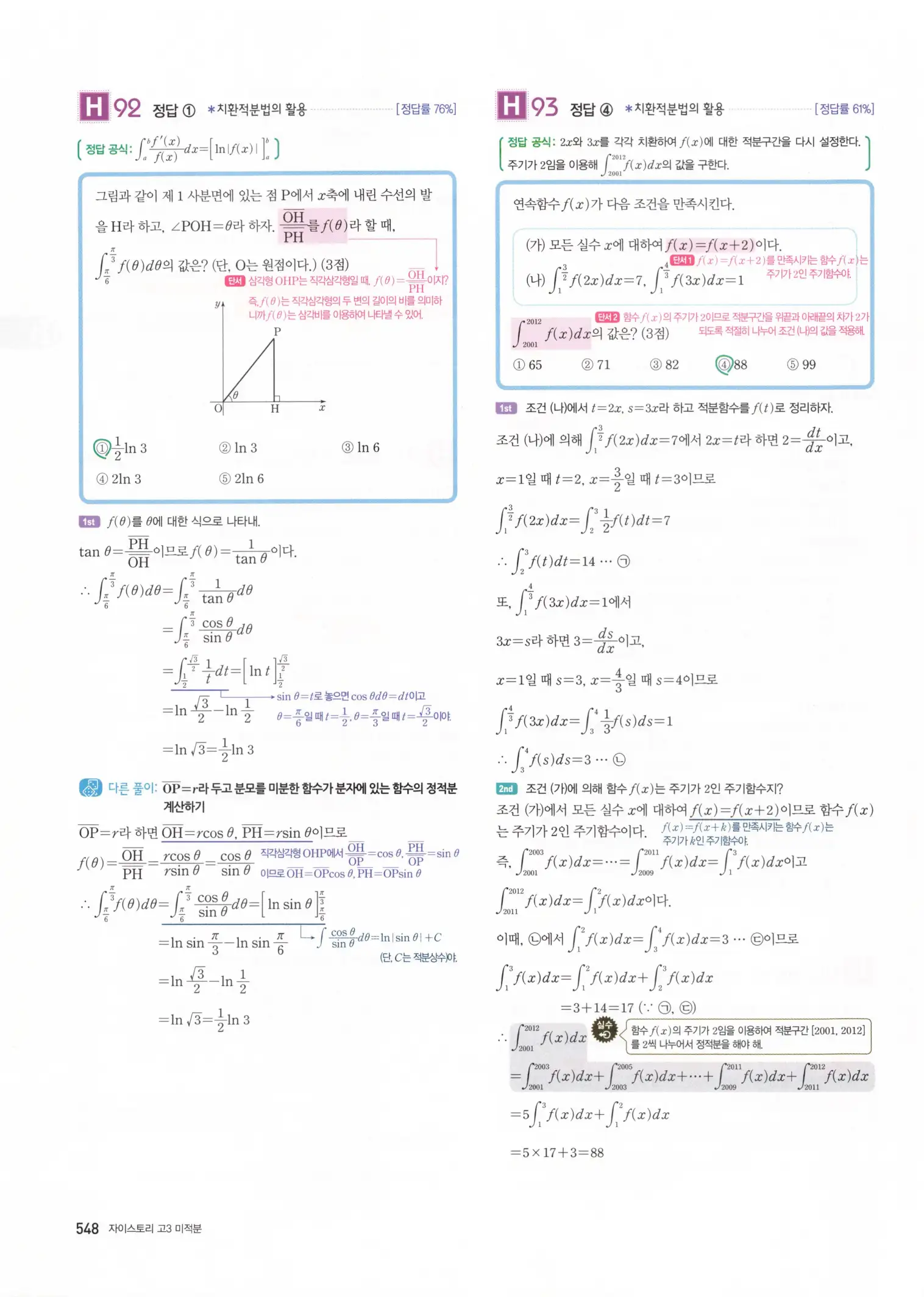 자이스토리 고3 미적분 해설2 150